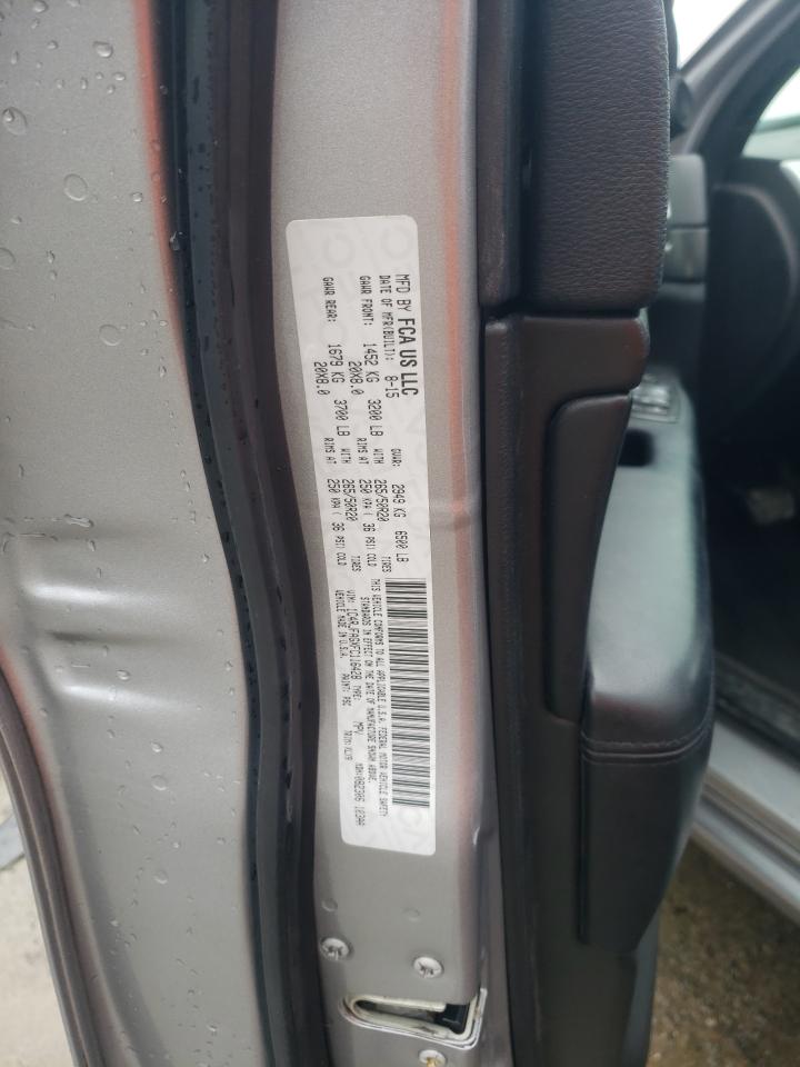 2015 Jeep Grand Cherokee VIN 1C4RJFAGXFC116428 Copart auction photo, front end / side damage thumbnail 13