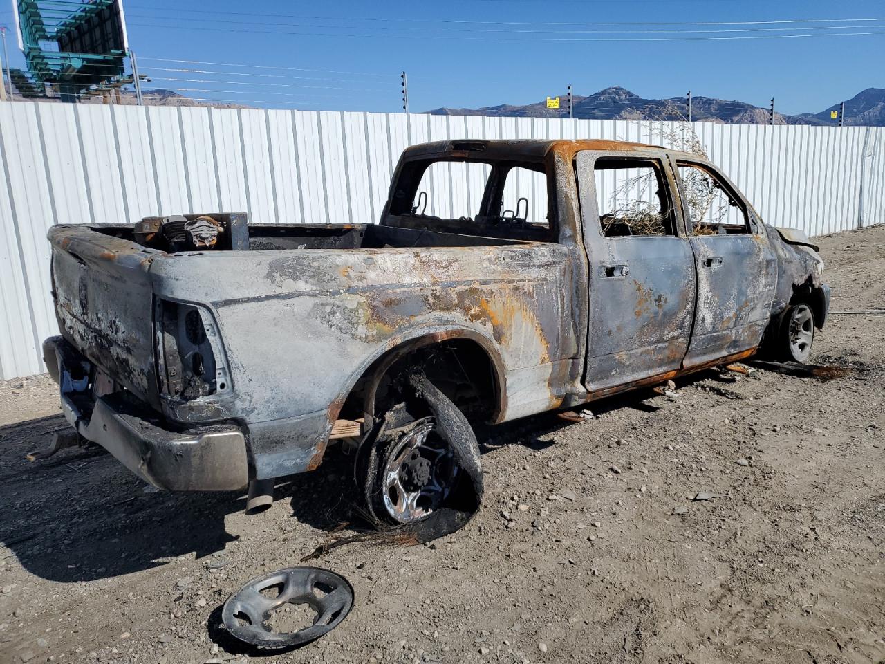 2011 Dodge RAM VIN 3D7UT2CL1BG578770 Copart auction photo, burn damage thumbnail 3