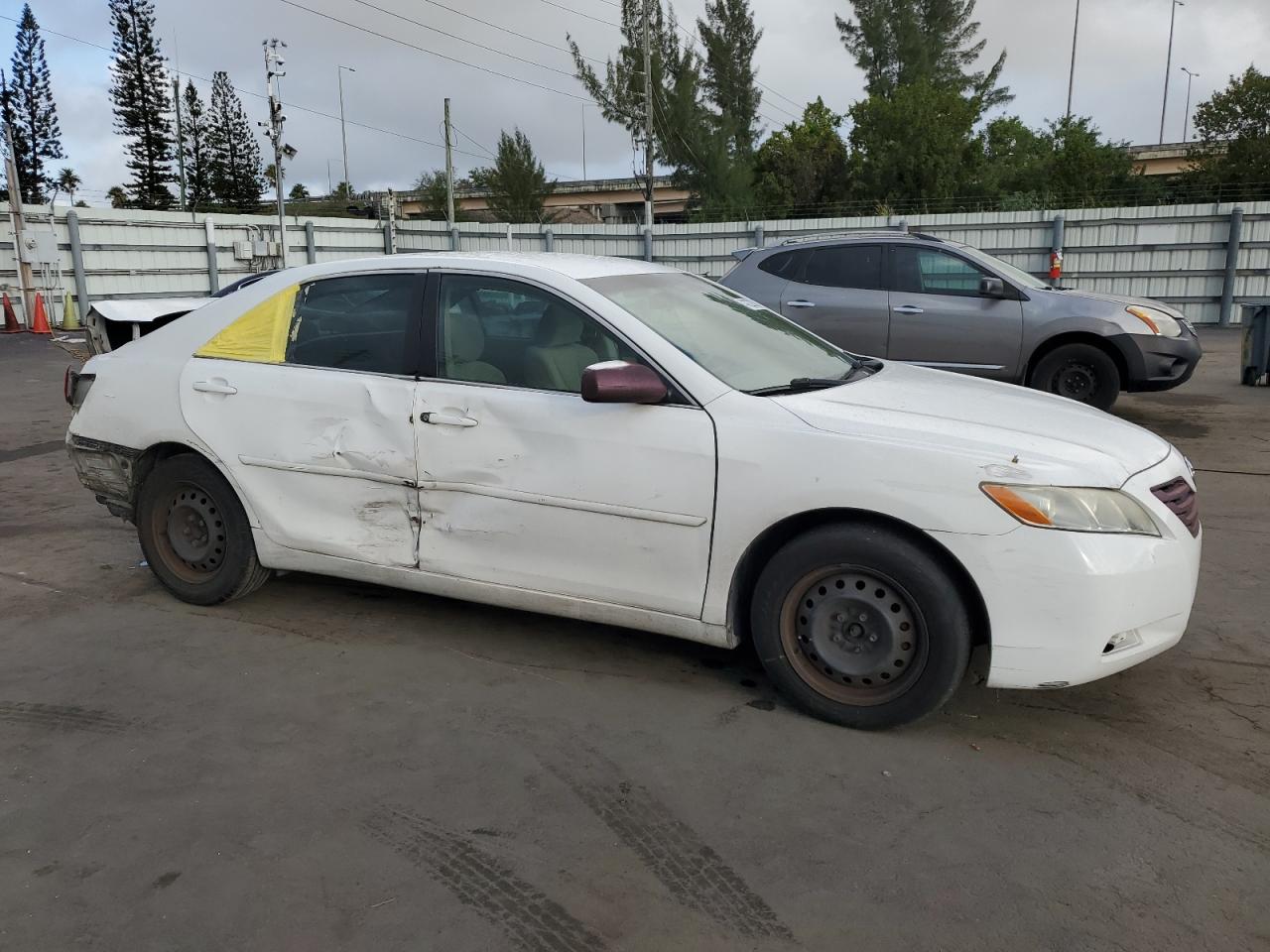2007 Toyota Camry VIN 4T1BE46K37U597069 Copart auction photo, rear end / side damage thumbnail 4