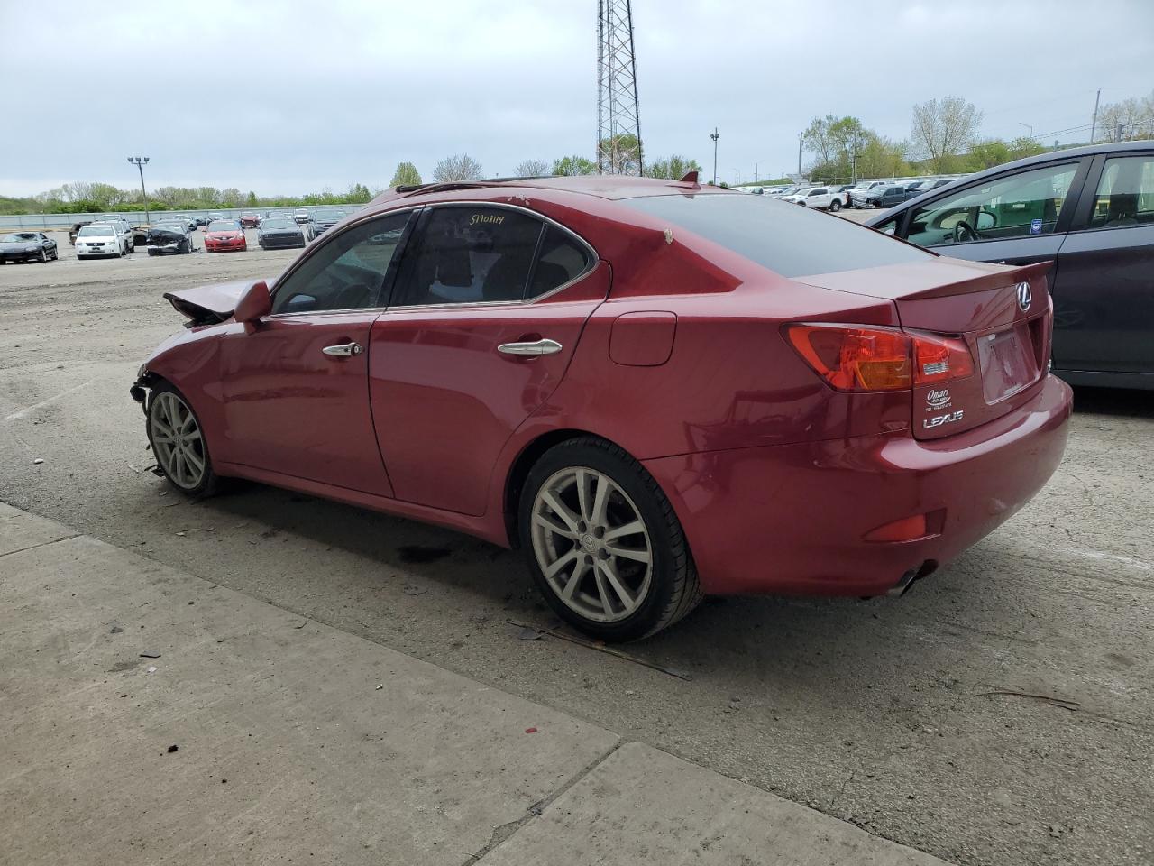2007 Lexus IS VIN JTHBK262875026221 Copart auction photo, all over damage thumbnail 2