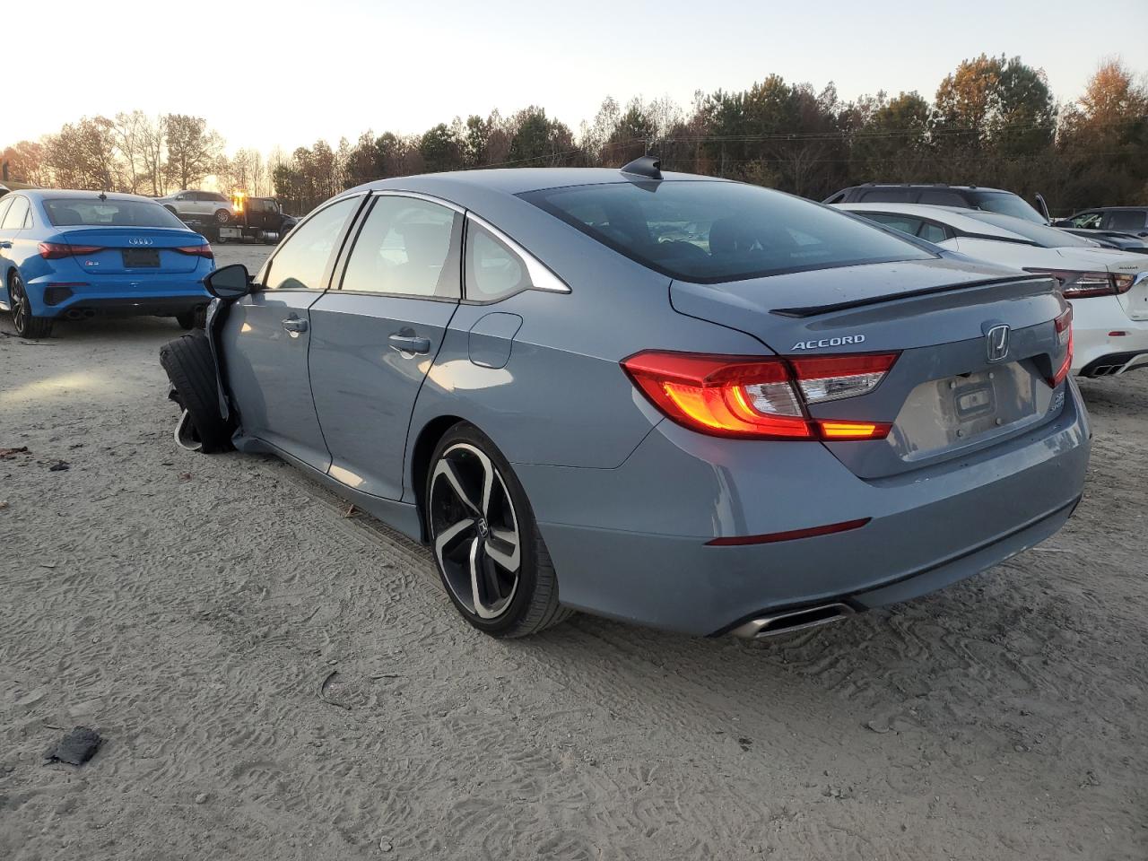 2021 Honda Accord VIN 1HGCV2F3XMA029602 Copart auction photo, front end damage thumbnail 2