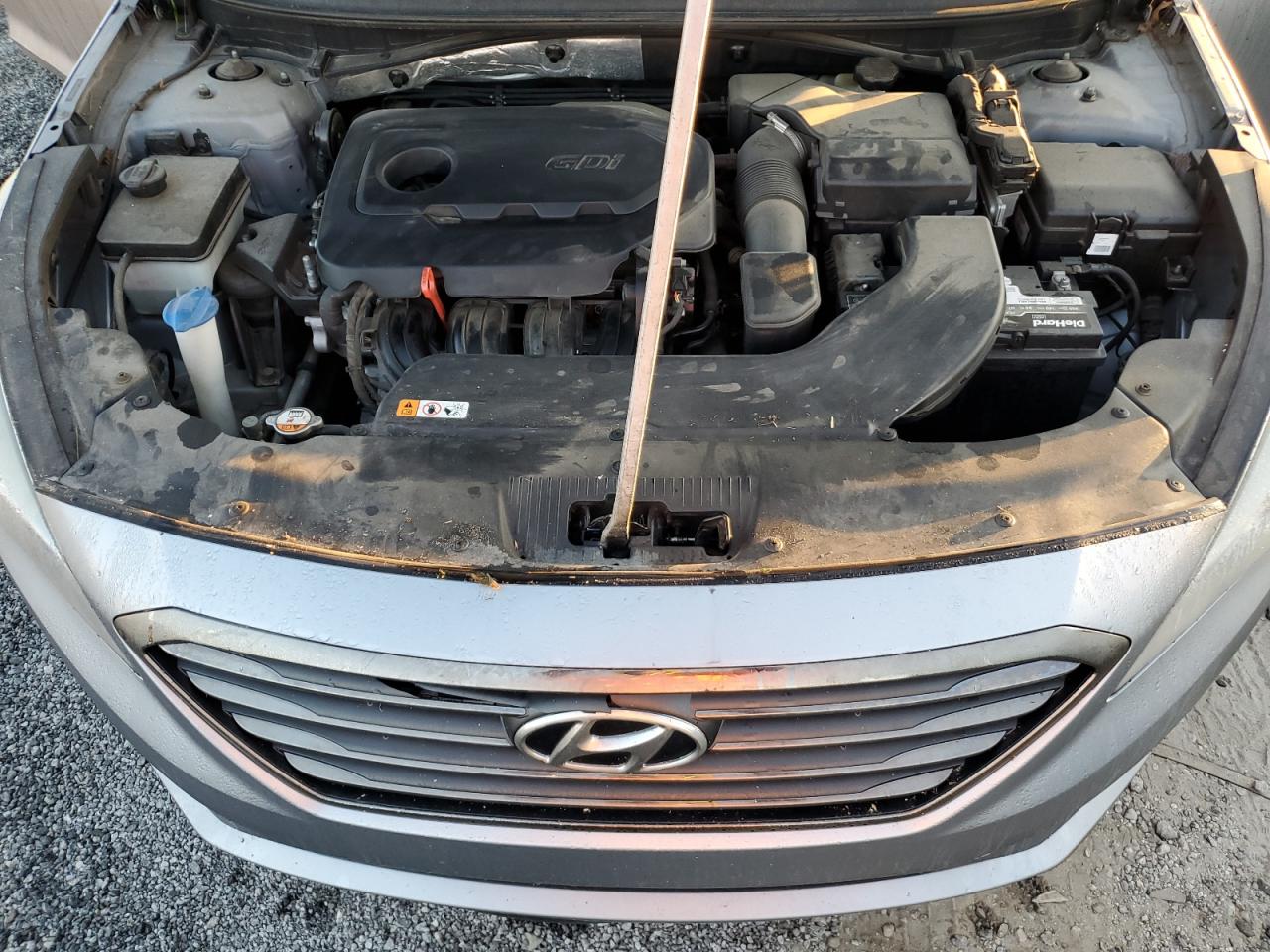 2015 Hyundai Sonata VIN 5NPE34AF9FH065903 Copart auction photo, top/roof damage thumbnail 11