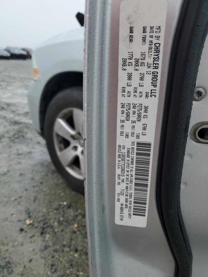2012 Dodge RAM VIN 1C6RD6FT7CS302319 Copart auction photo, all over damage thumbnail 12