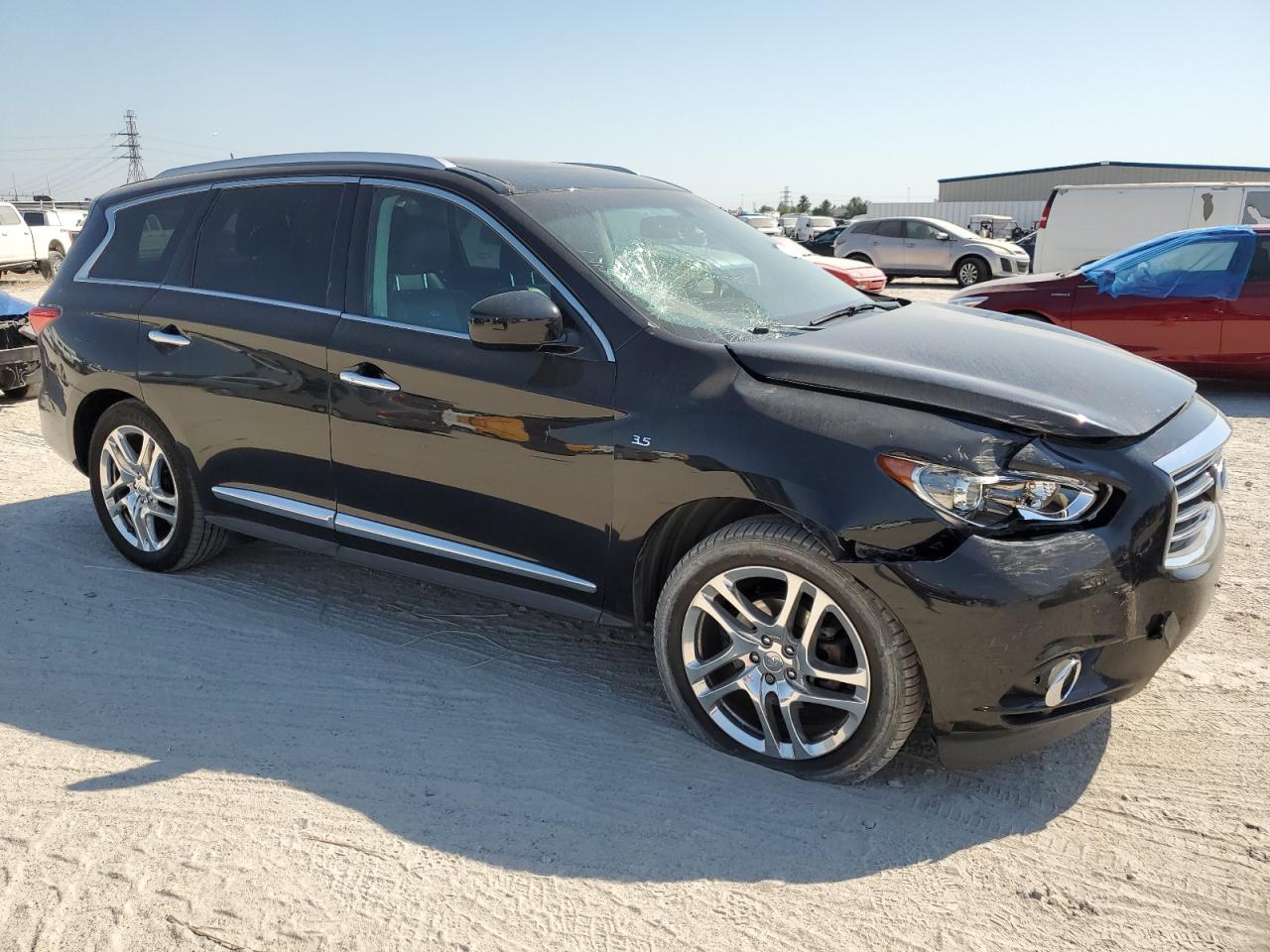2014 Infiniti QX60 VIN 5N1AL0MN5EC500478 Copart auction photo, front end / minor dent/scratches damage thumbnail 4