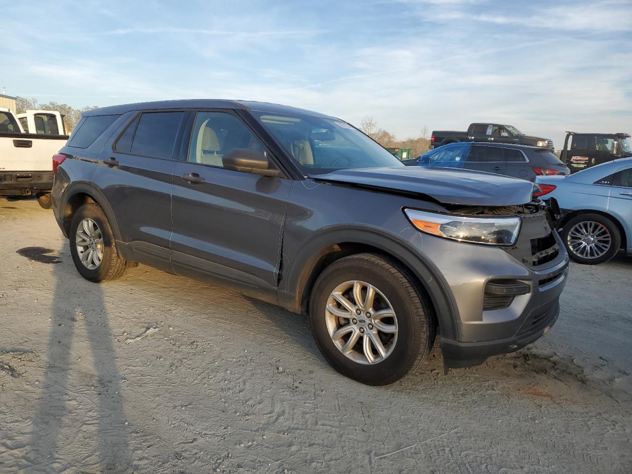 2021 Ford Explorer VIN 1FMSK8BH7MGB57358 Copart auction photo, front end damage thumbnail 4