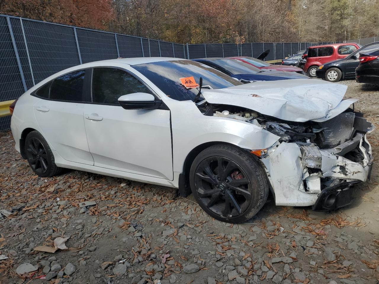 2021 Honda Civic VIN 2HGFC2F8XMH500325 Copart auction photo, front end damage thumbnail 4