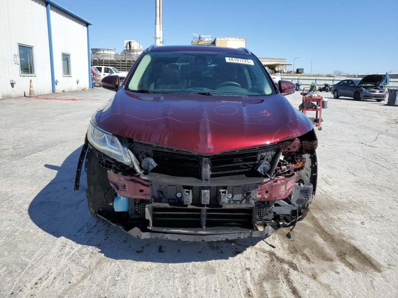 2017 Lincoln MKC VIN 5LMTJ2DH0HUL13018 Copart auction photo, front end / side damage thumbnail 5