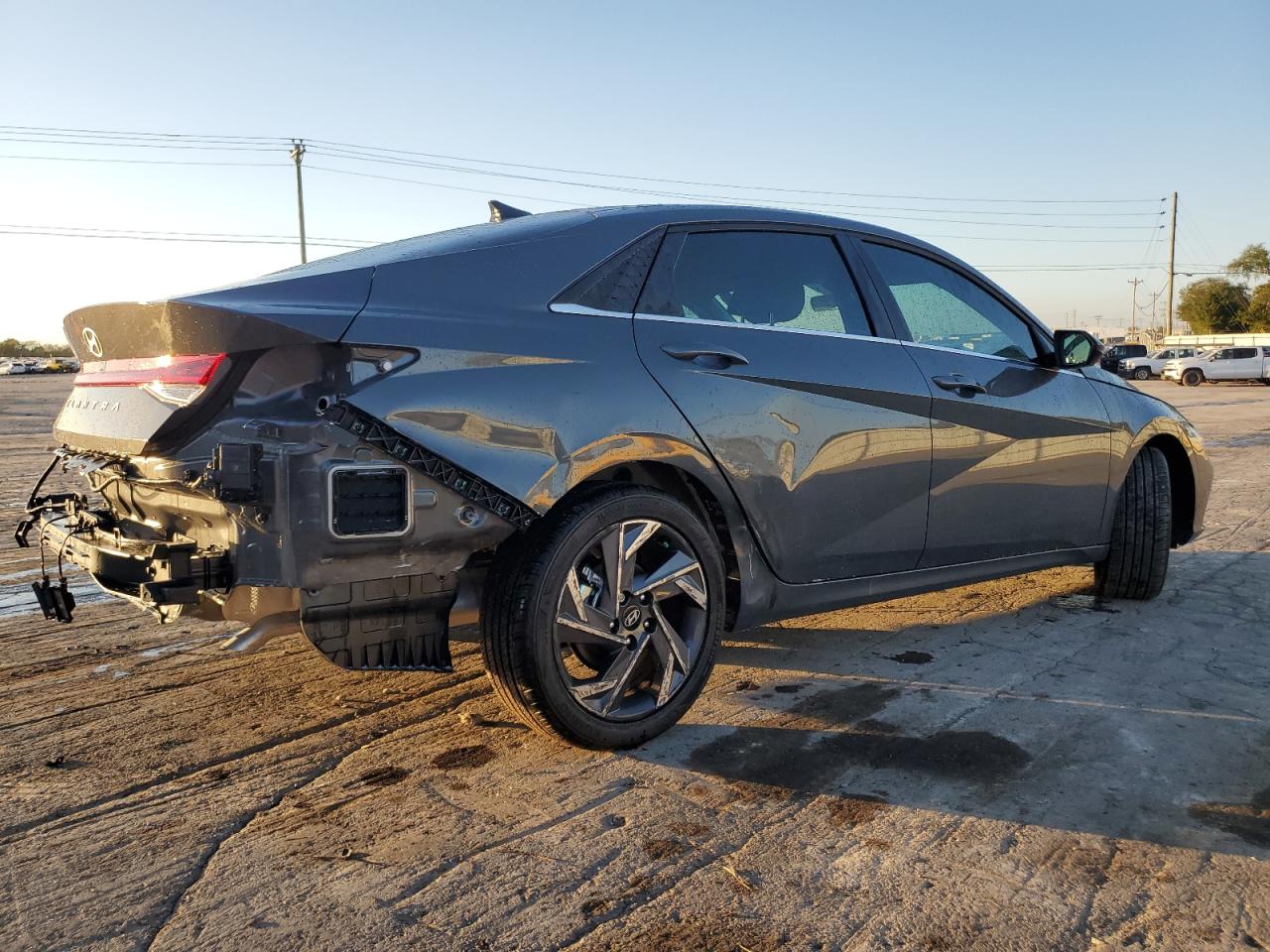 2024 Hyundai Elantra VIN KMHLS4DG0RU807416 Copart auction photo, rear end damage thumbnail 3