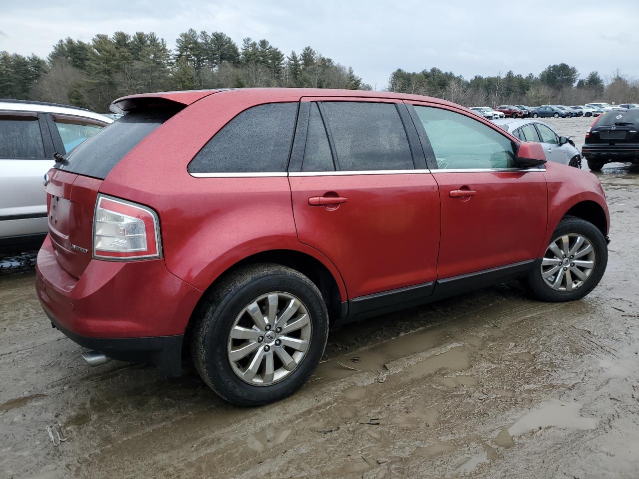 2008 Ford Edge VIN 2FMDK39C38BA76568 Copart auction photo, undercarriage / front end damage thumbnail 3