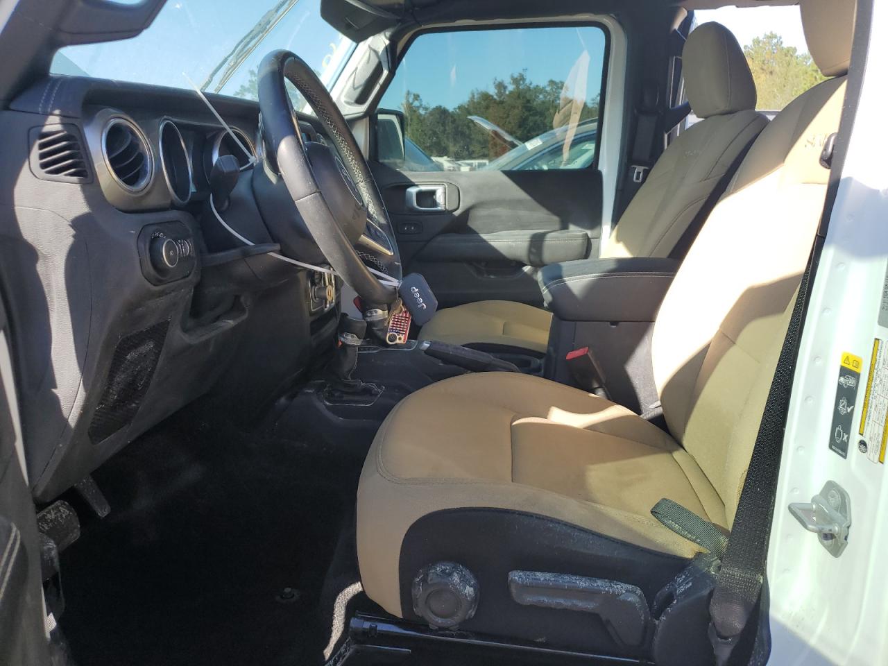 2020 Jeep Wrangler VIN 1C4HJXEN5LW188285 Copart auction photo, water/flood damage thumbnail 7