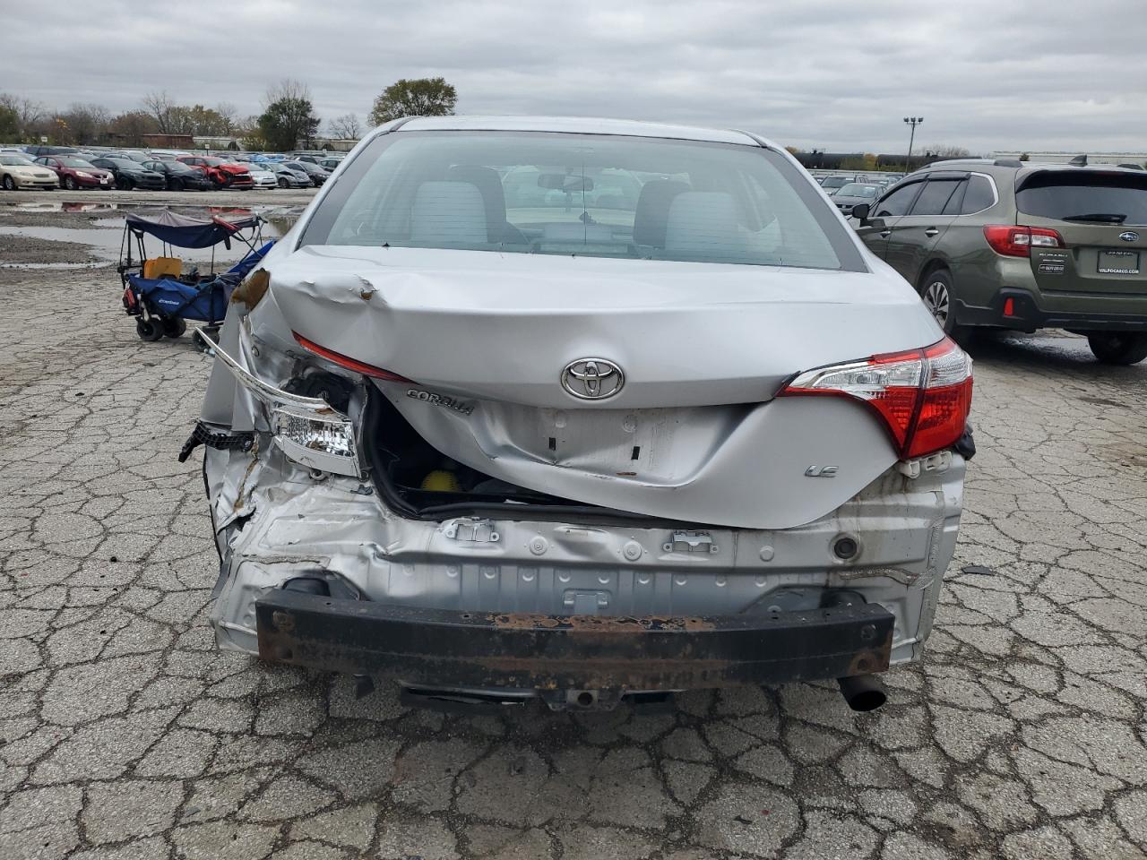 2015 Toyota Corolla VIN 2T1BURHE9FC422946 Copart auction photo, rear end / front end damage thumbnail 6
