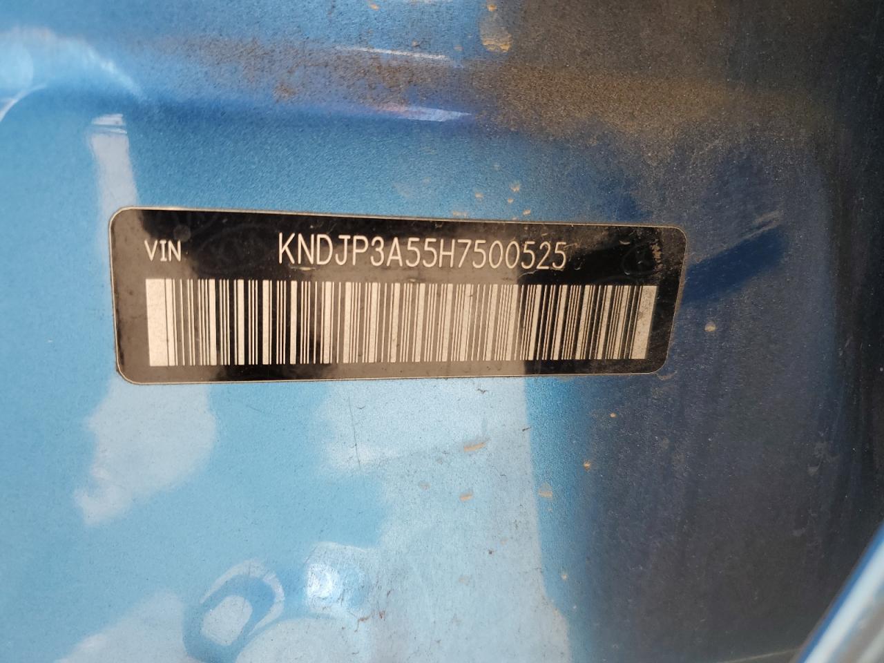 2017 KIA Soul VIN KNDJP3A55H7500525 Copart auction photo, front end damage thumbnail 15