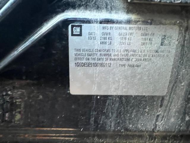 2013 Cadillac CTS VIN 1G6DE5E51D0160112 Copart auction photo, mechanical / minor dent/scratches damage thumbnail 10
