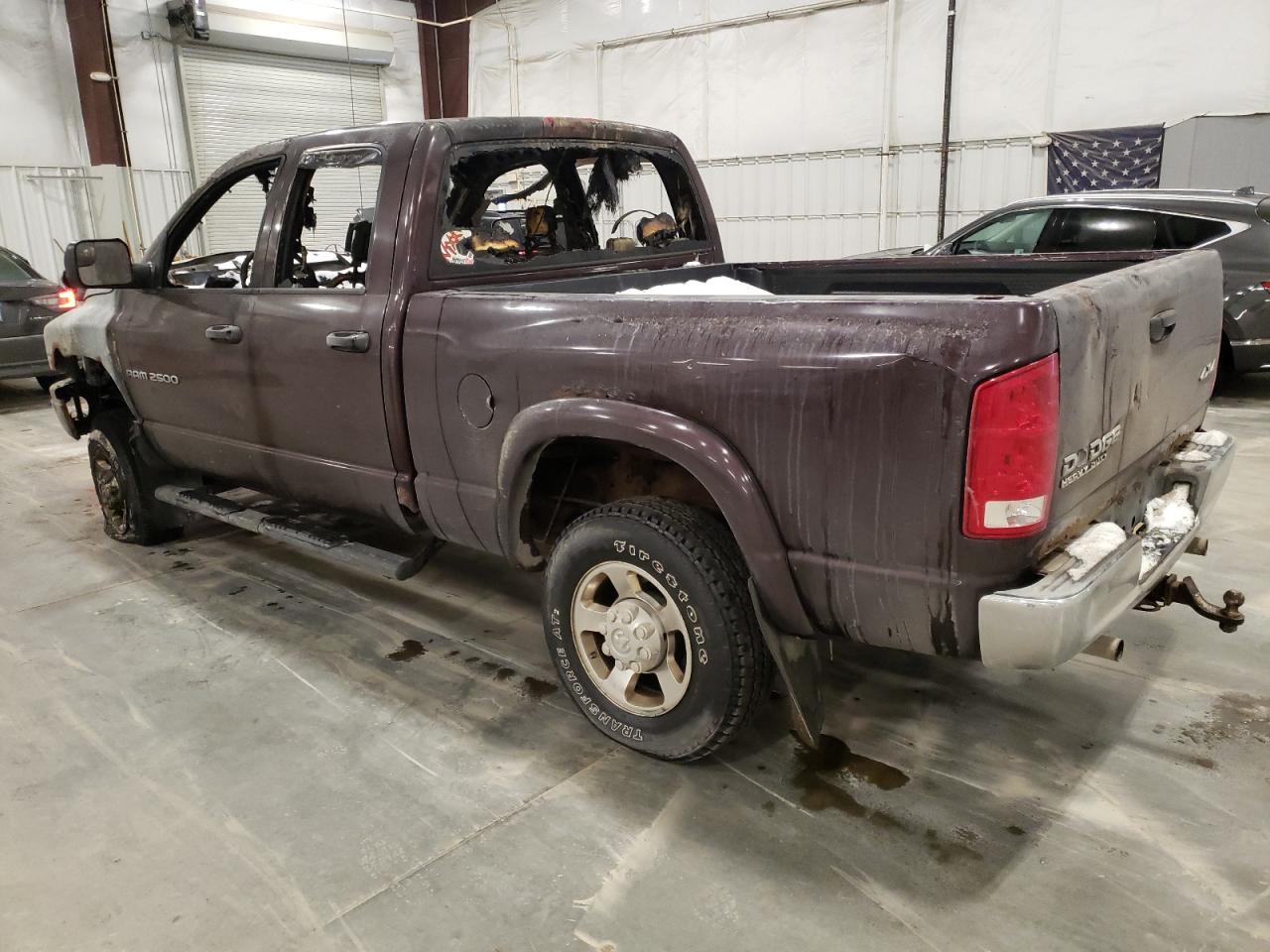 2004 Dodge RAM VIN 3D7KU28D84G161266 Copart auction photo, burn damage thumbnail 2