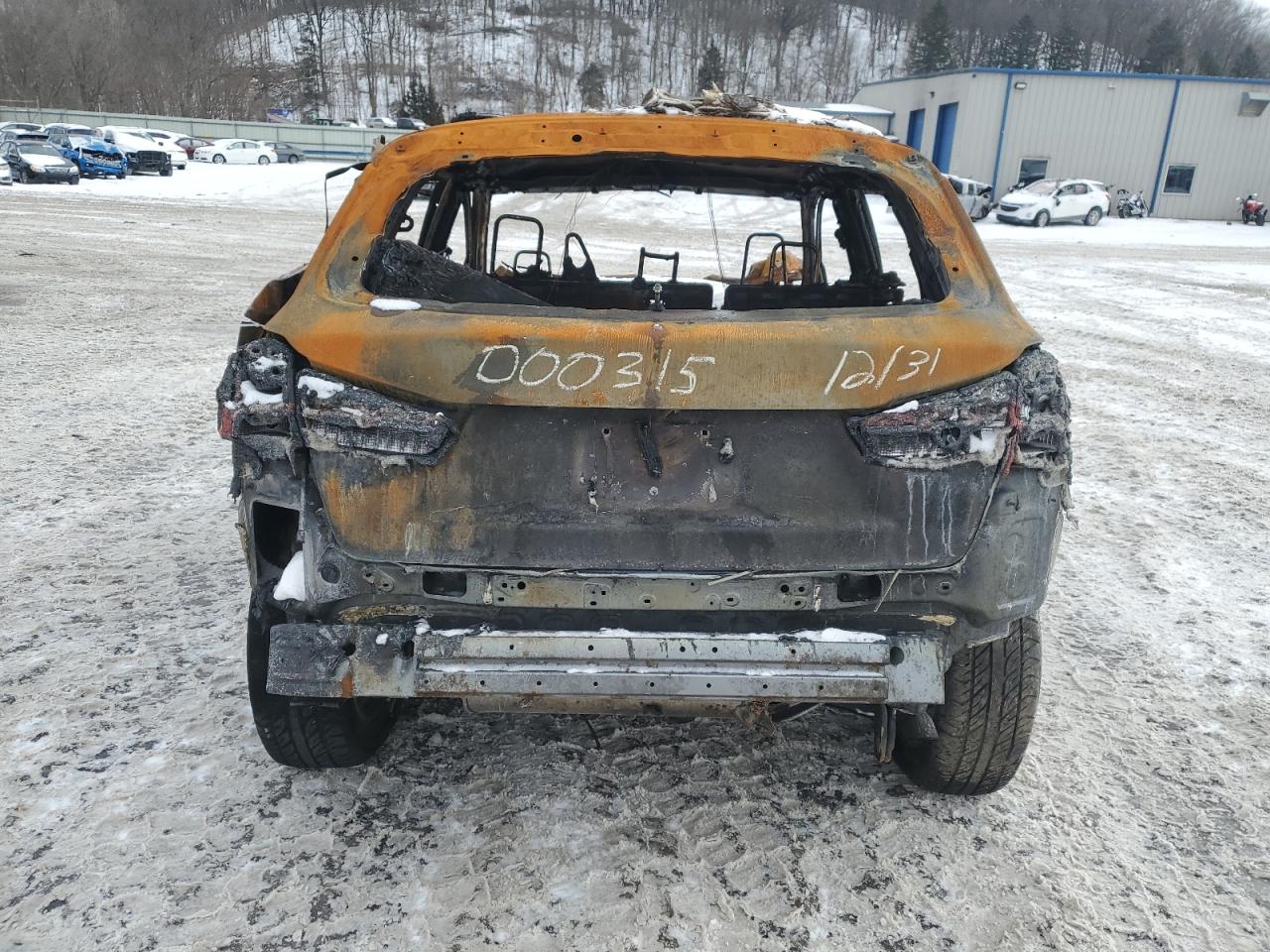 2020 Mitsubishi Outlander VIN JA4AR3AU6LU000315 Copart auction photo, burn damage thumbnail 6