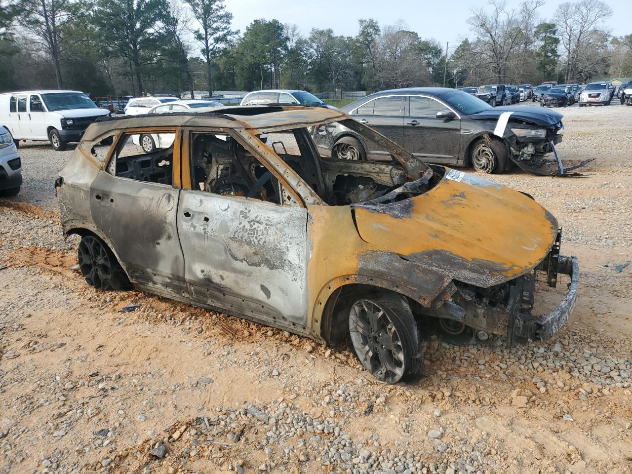 2022 KIA Seltos VIN KNDERCAA8N7287221 Copart auction photo, burn damage thumbnail 4