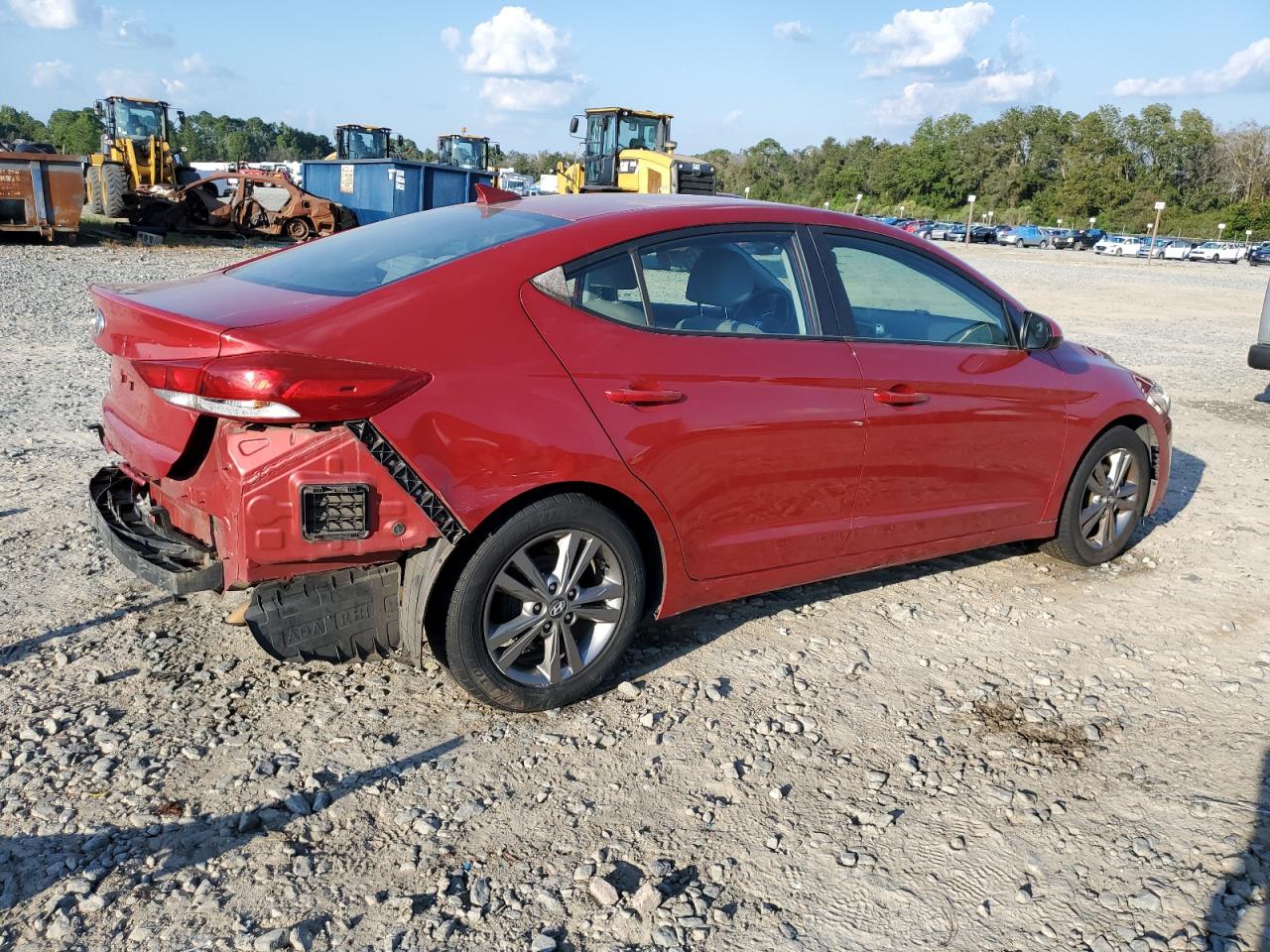 2017 Hyundai Elantra VIN 5NPD84LF3HH122979 Copart auction photo, side / rear end damage thumbnail 3