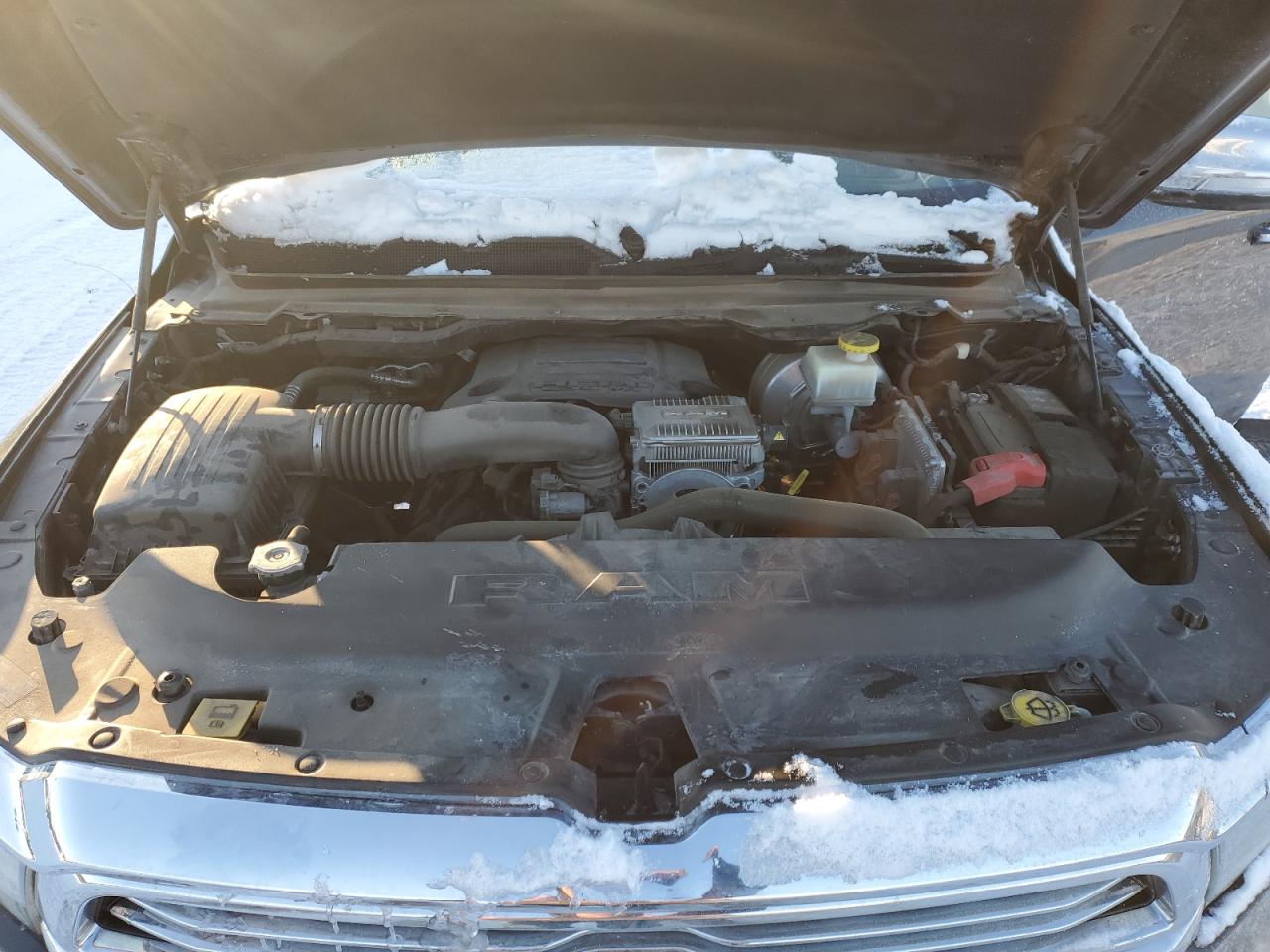 2021 RAM 1500 VIN 1C6RREJT8MN750457 Copart auction photo, side / front end damage thumbnail 12