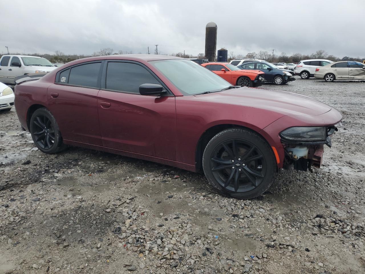 2017 Dodge Charger VIN 2C3CDXBG6HH644201 Copart auction photo, front end / rear end damage thumbnail 4