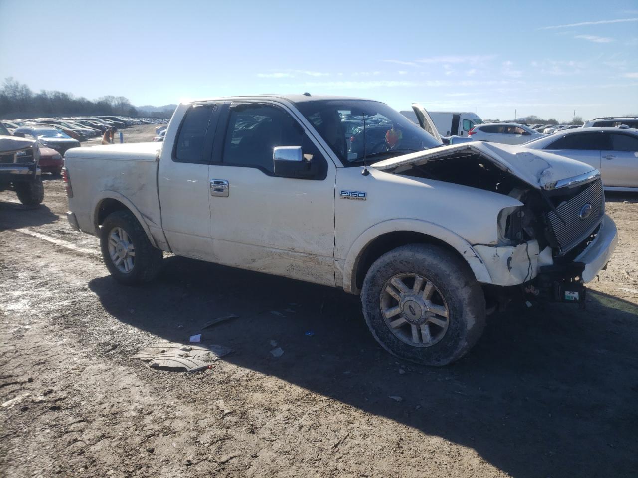 2007 Ford F-150 VIN 1FTRX12V87FA31098 Copart auction photo, front end / side damage thumbnail 4