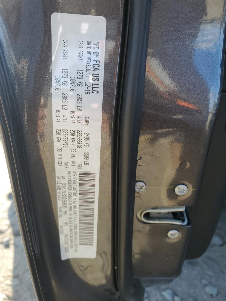 2019 Jeep Grand Cherokee VIN 1C4PJMLBXKD368892 Copart auction photo, all over / minor dent/scratches damage thumbnail 13