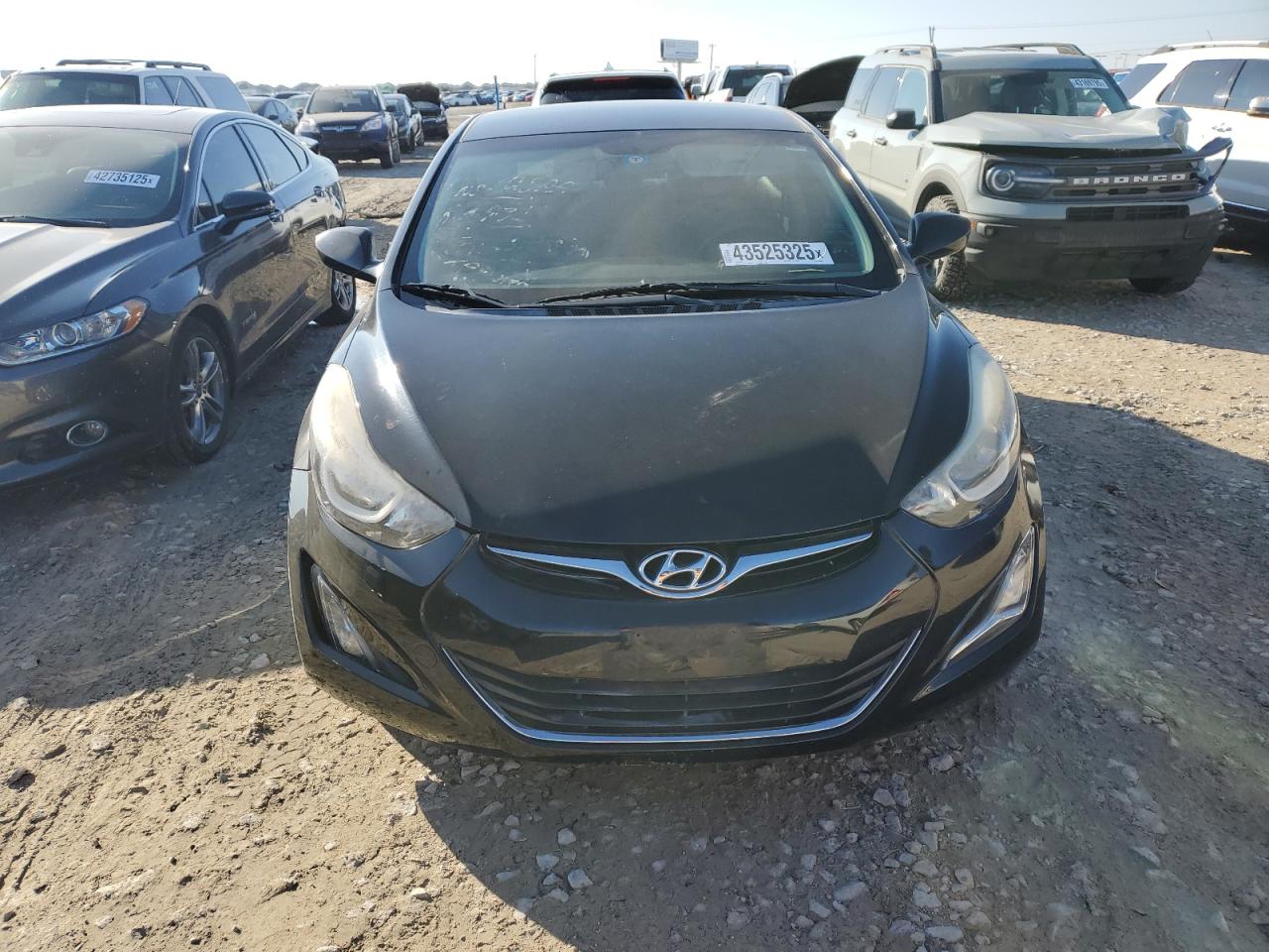 2015 Hyundai Elantra VIN KMHDH4AE2FU328657 Copart auction photo, undercarriage damage thumbnail 5