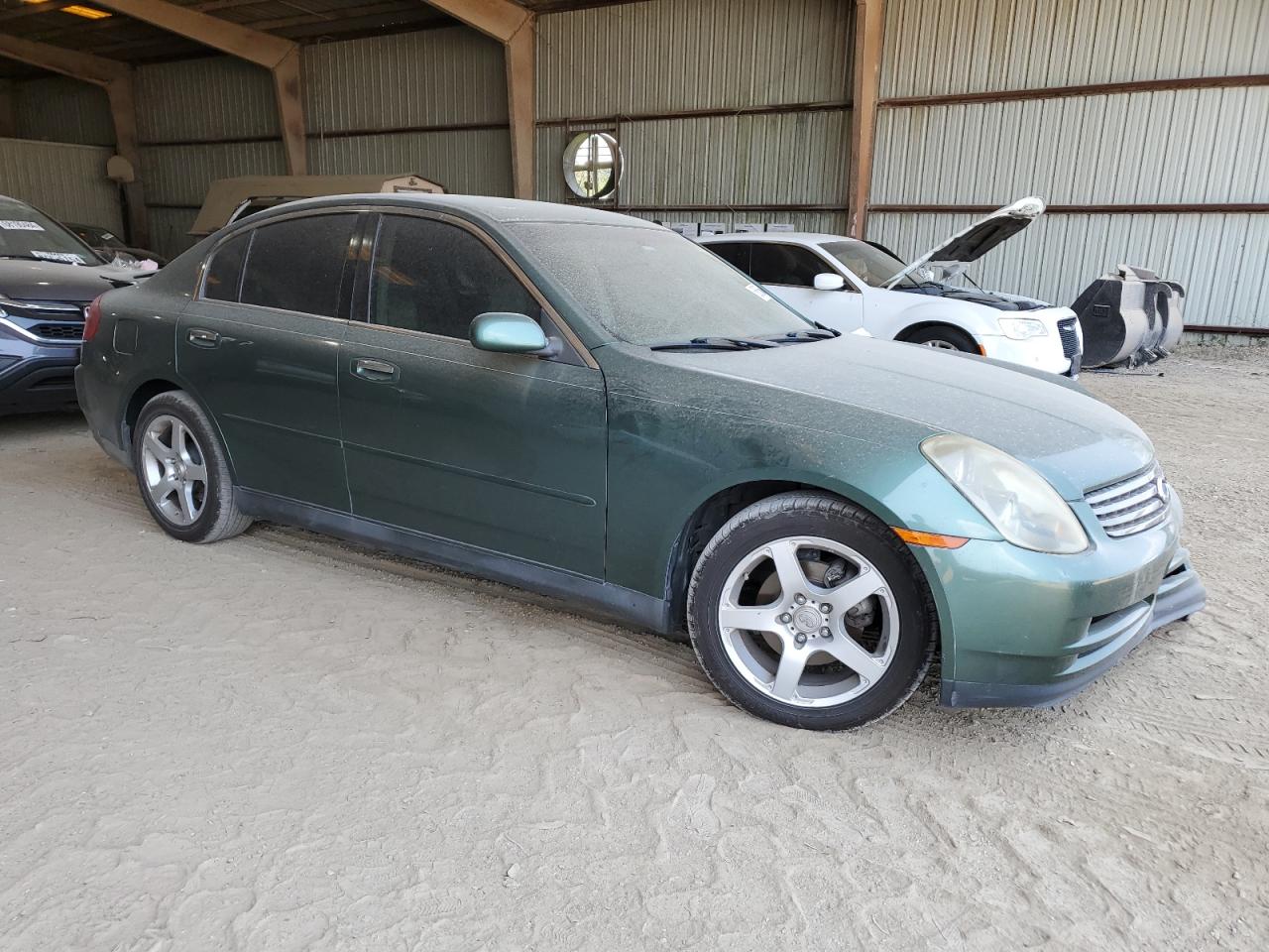 2003 Infiniti G VIN JNKCV51E93M010818 Copart auction photo, front end / minor dent/scratches damage thumbnail 4