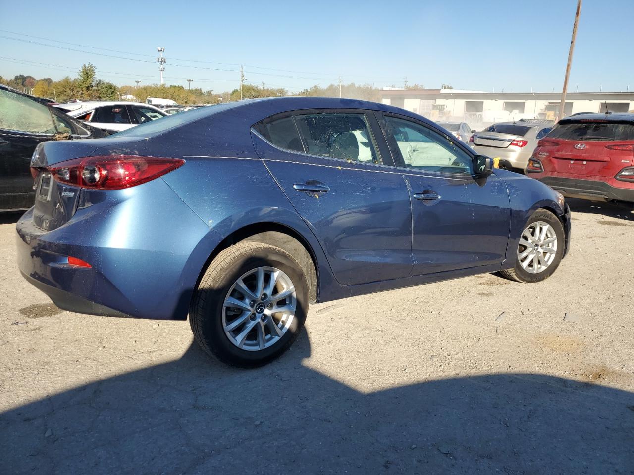 2017 Mazda 3 VIN 3MZBN1U78HM123543 Copart auction photo, front end / side damage thumbnail 3