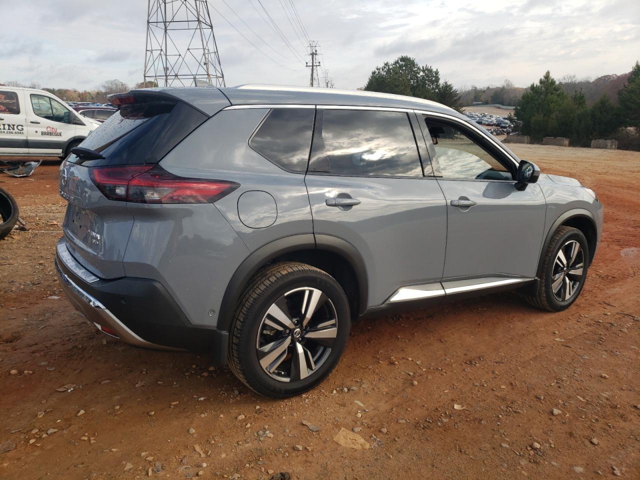 2021 Nissan Rogue VIN JN8AT3DD0MW320422 Copart auction photo, side / rear end damage thumbnail 3