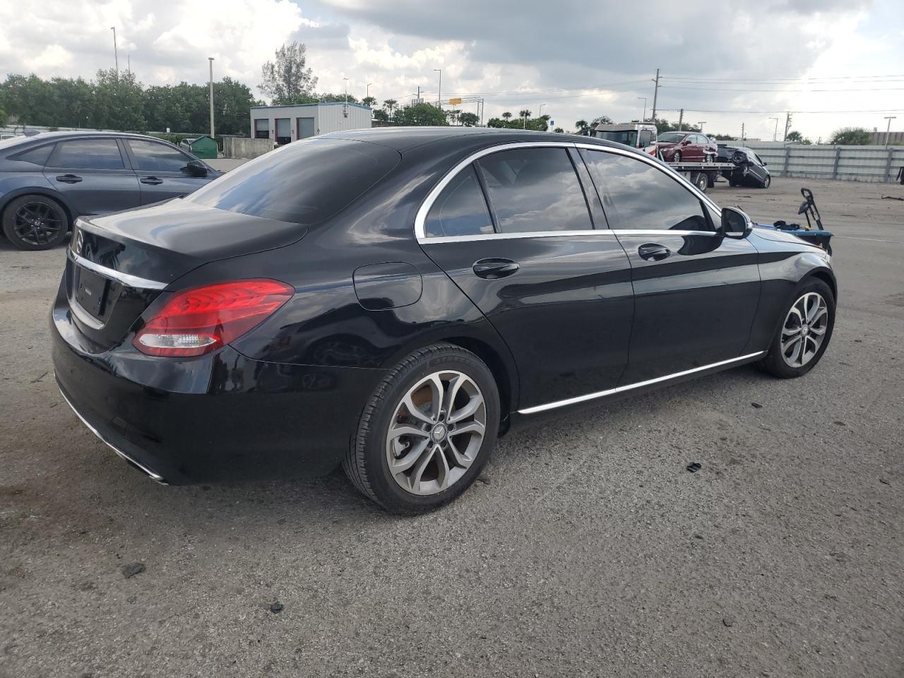 2016 Mercedes-Benz C-klasse VIN 55SWF4JB4GU161784 Copart auction photo, water/flood damage thumbnail 3