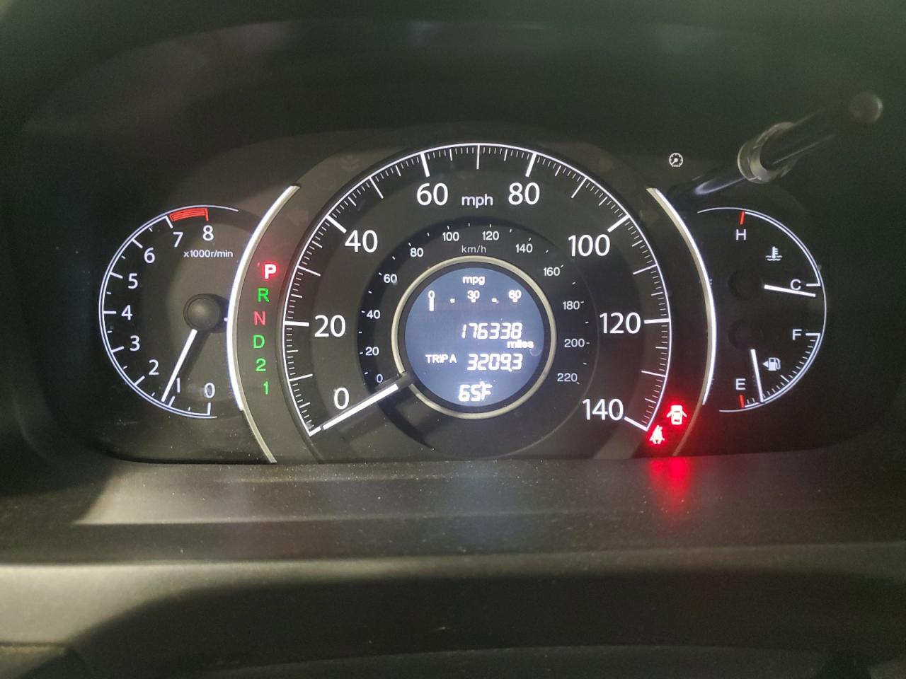 2013 Honda CR-V VIN 2HKRM4H38DH660684 Copart auction photo, rear end damage thumbnail 9