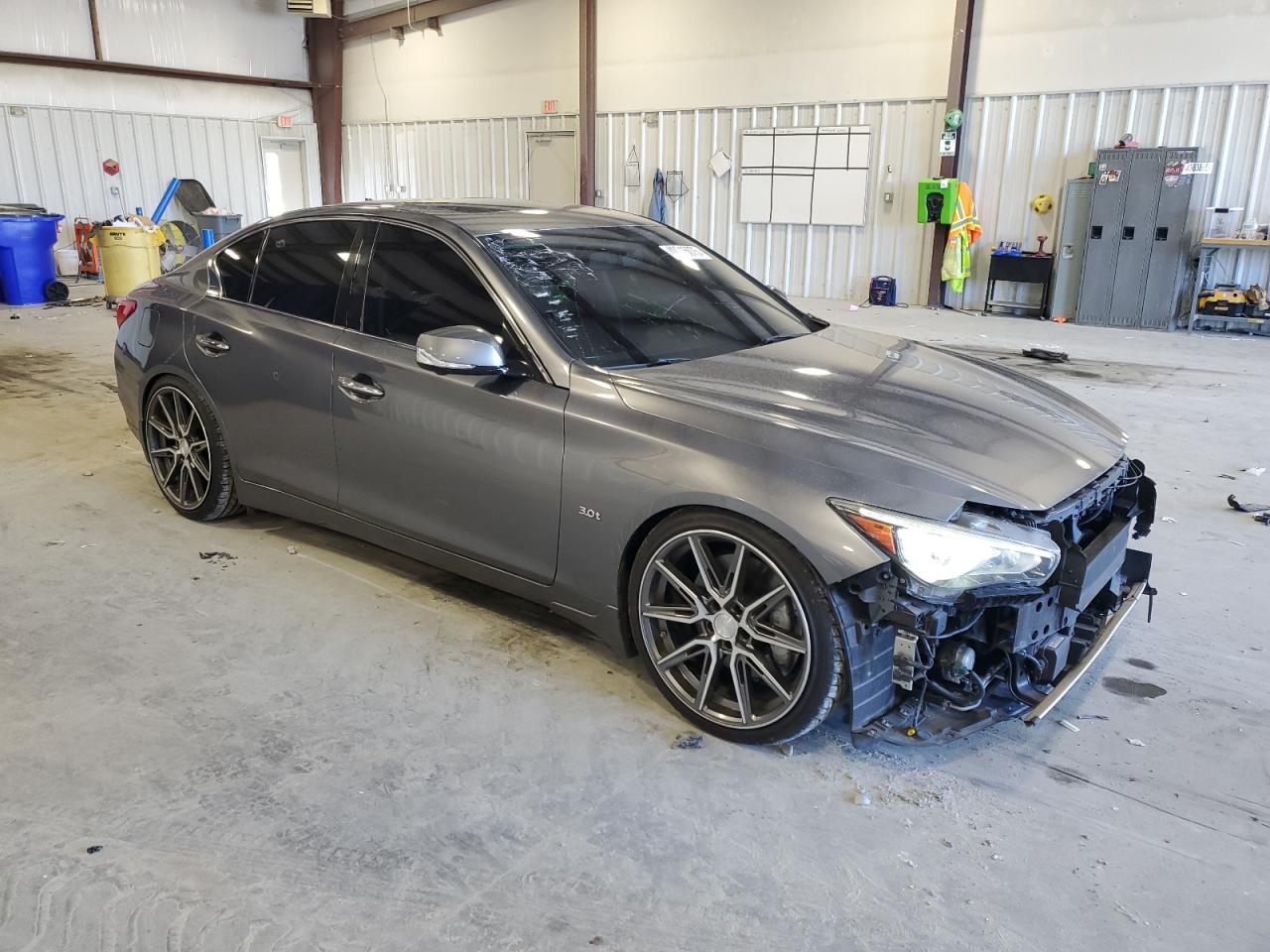 2017 Infiniti Q50 VIN JN1EV7AP3HM736871 Copart auction photo, front end damage thumbnail 4