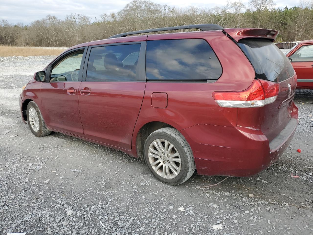 2012 Toyota Sienna VIN 5TDYK3DC8CS202539 Copart auction photo, side / rear end damage thumbnail 2