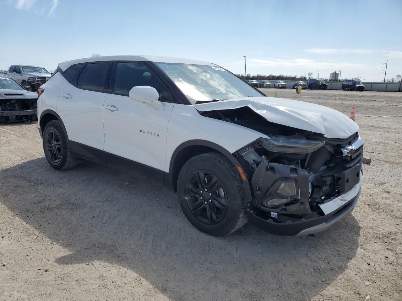 2020 Chevrolet Blazer VIN 3GNKBBRAXLS620904 Copart auction photo, front end damage thumbnail 4