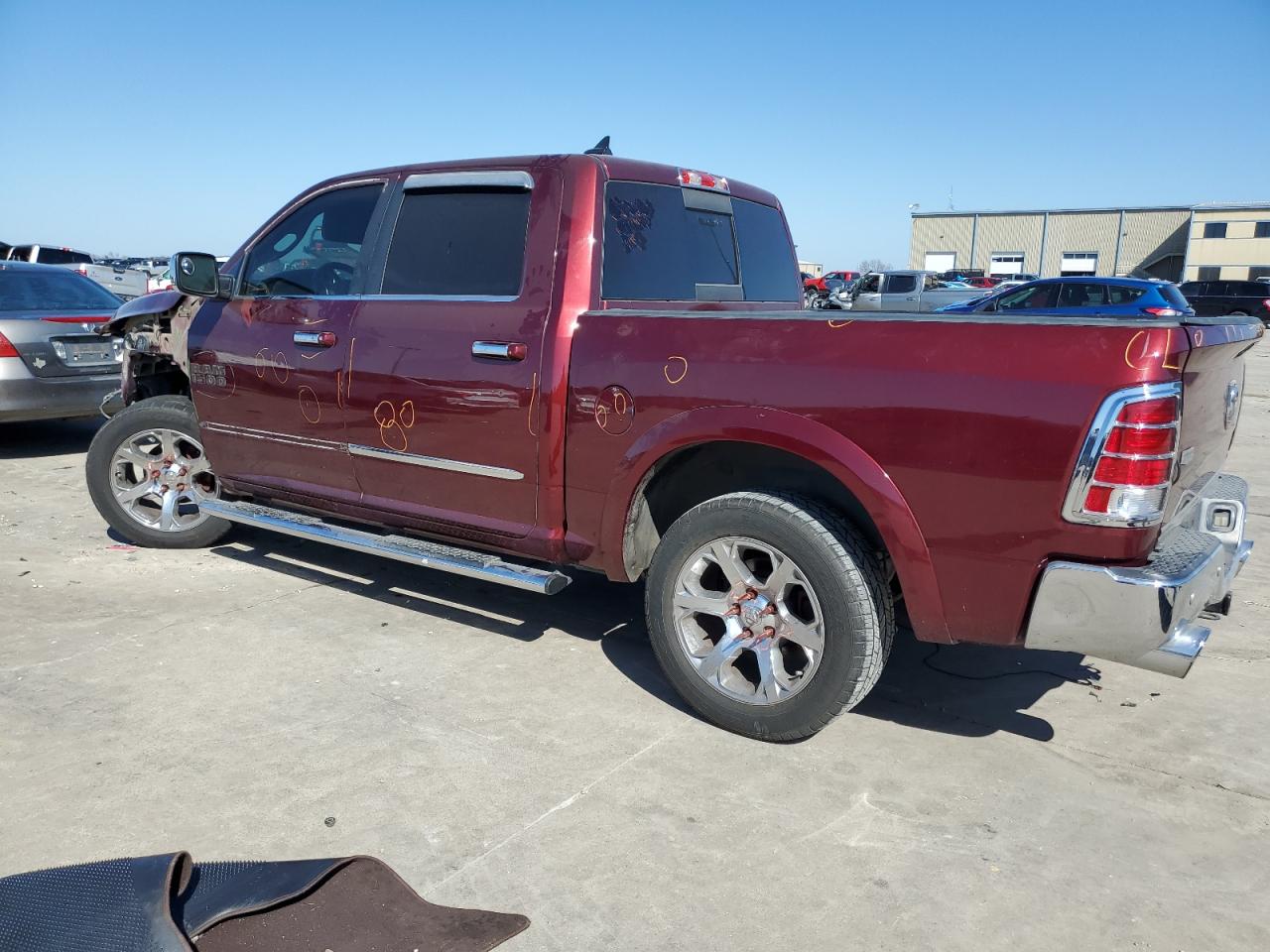 2016 RAM 1500 VIN 1C6RR6NM5GS304684 Copart auction photo, front end / hail damage thumbnail 2