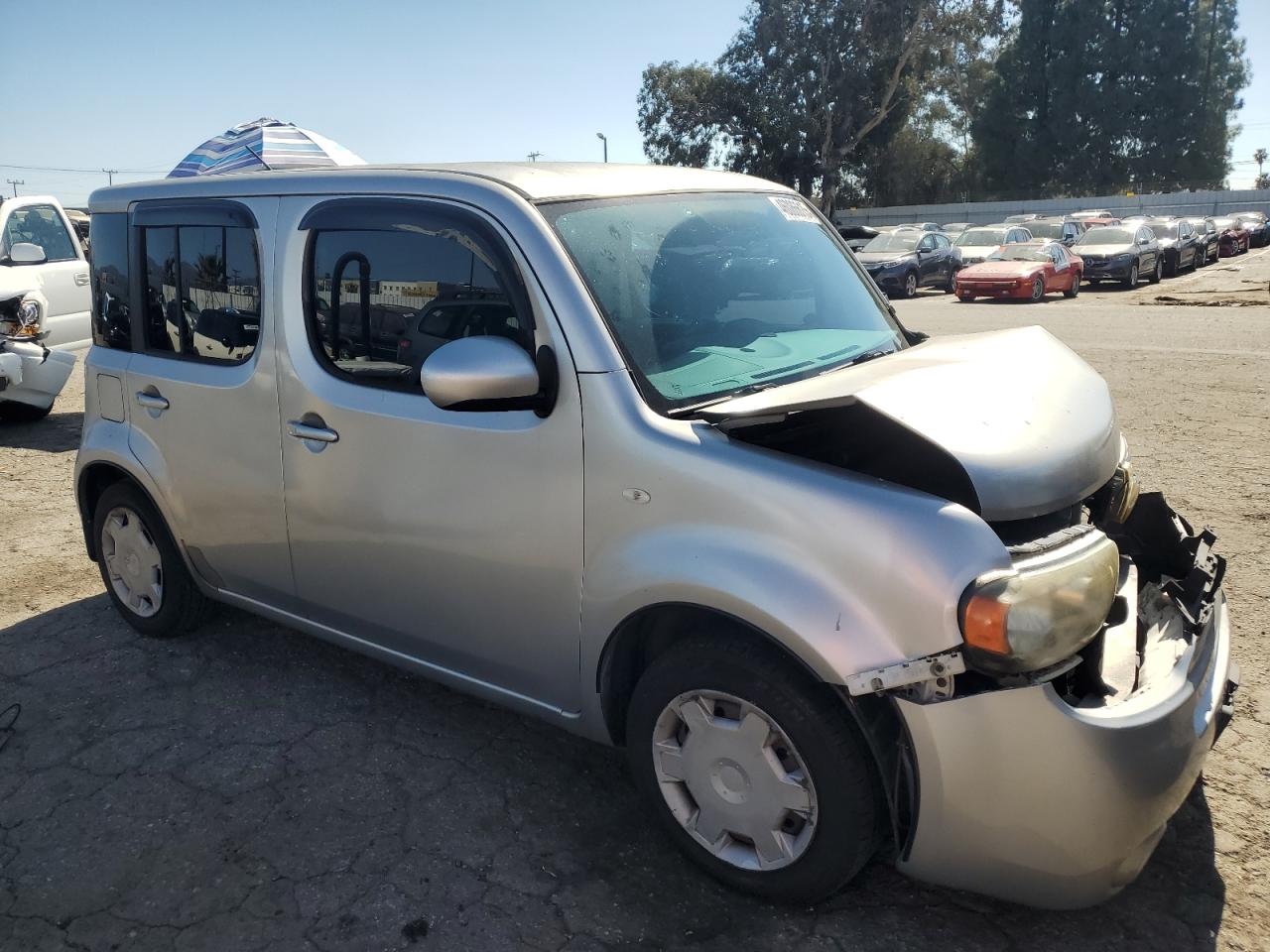 2010 Nissan Cube VIN JN8AZ2KR3AT169144 Copart auction photo, front end damage thumbnail 4