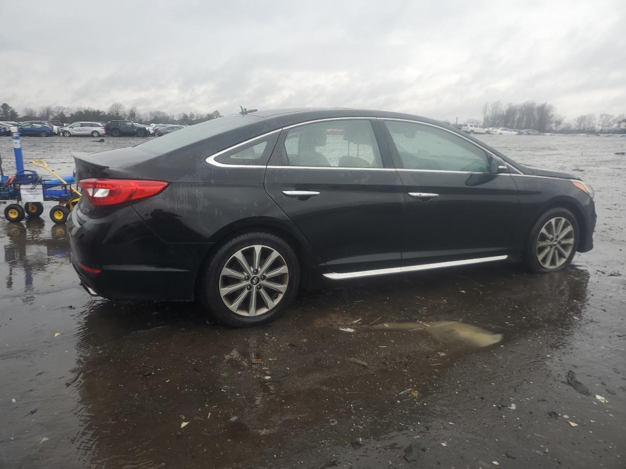 2016 Hyundai Sonata VIN 5NPE34AF0GH327020 Copart auction photo, front end / side damage thumbnail 3