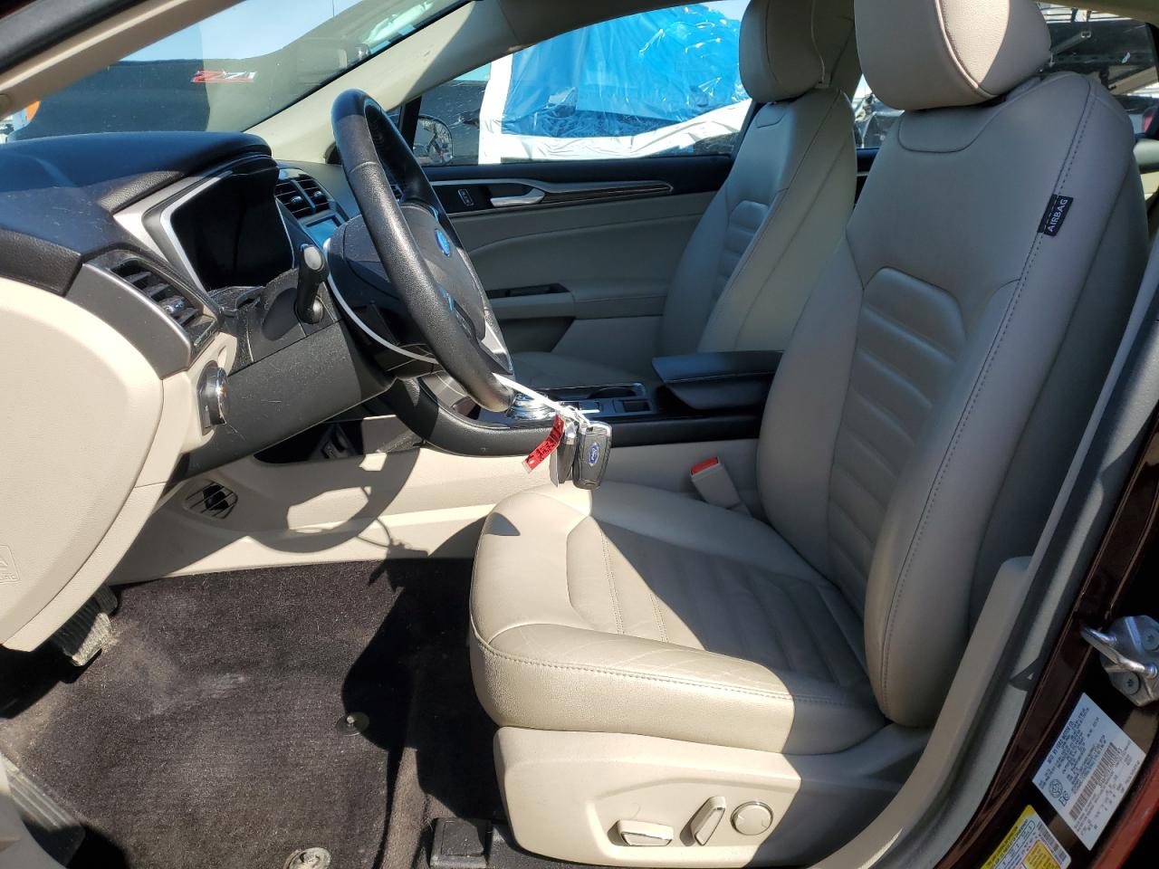 2017 Ford Fusion VIN 3FA6P0T91HR100593 Copart auction photo, front end damage thumbnail 7