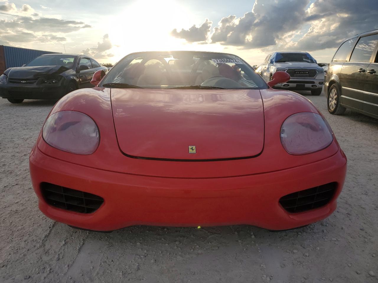 2001 Ferrari 360 VIN ZFFYT53A810122619 Copart auction photo, water/flood damage thumbnail 5