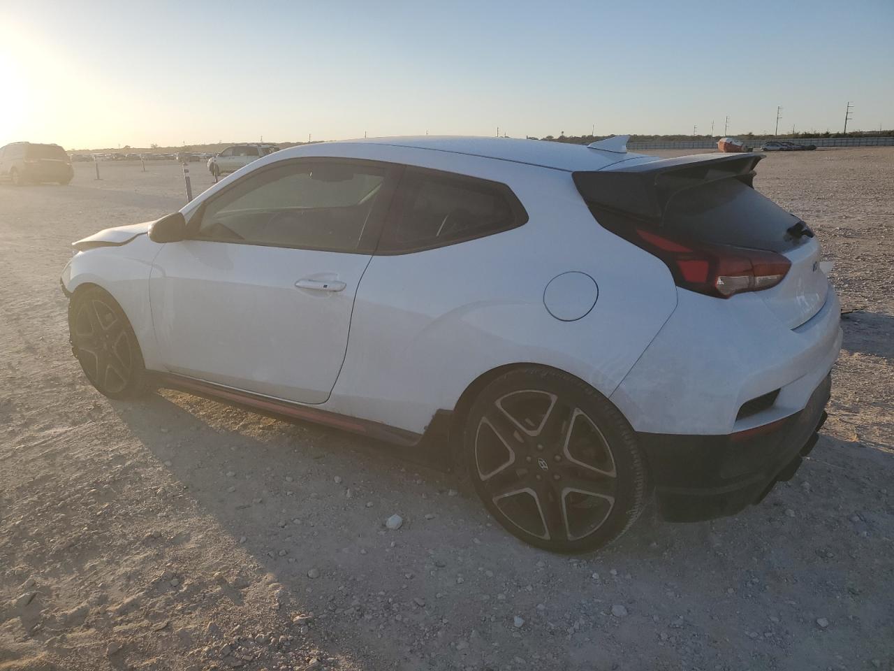 2021 Hyundai Veloster VIN KMHT36AH2MU010681 Copart auction photo, front end / side damage thumbnail 2