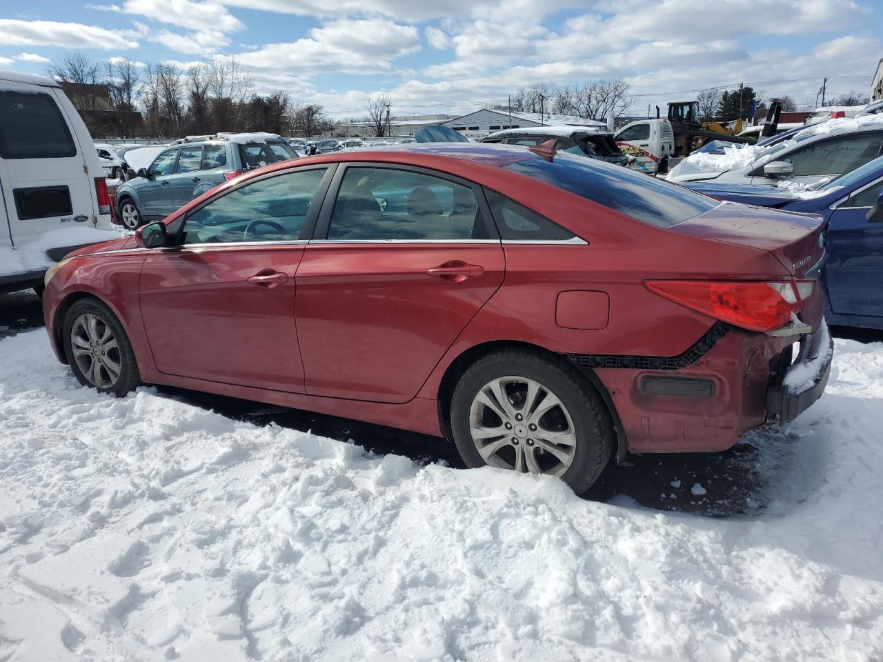 2011 Hyundai Sonata VIN 5NPEB4ACXBH110673 Copart auction photo, vandalism / rear end damage thumbnail 2