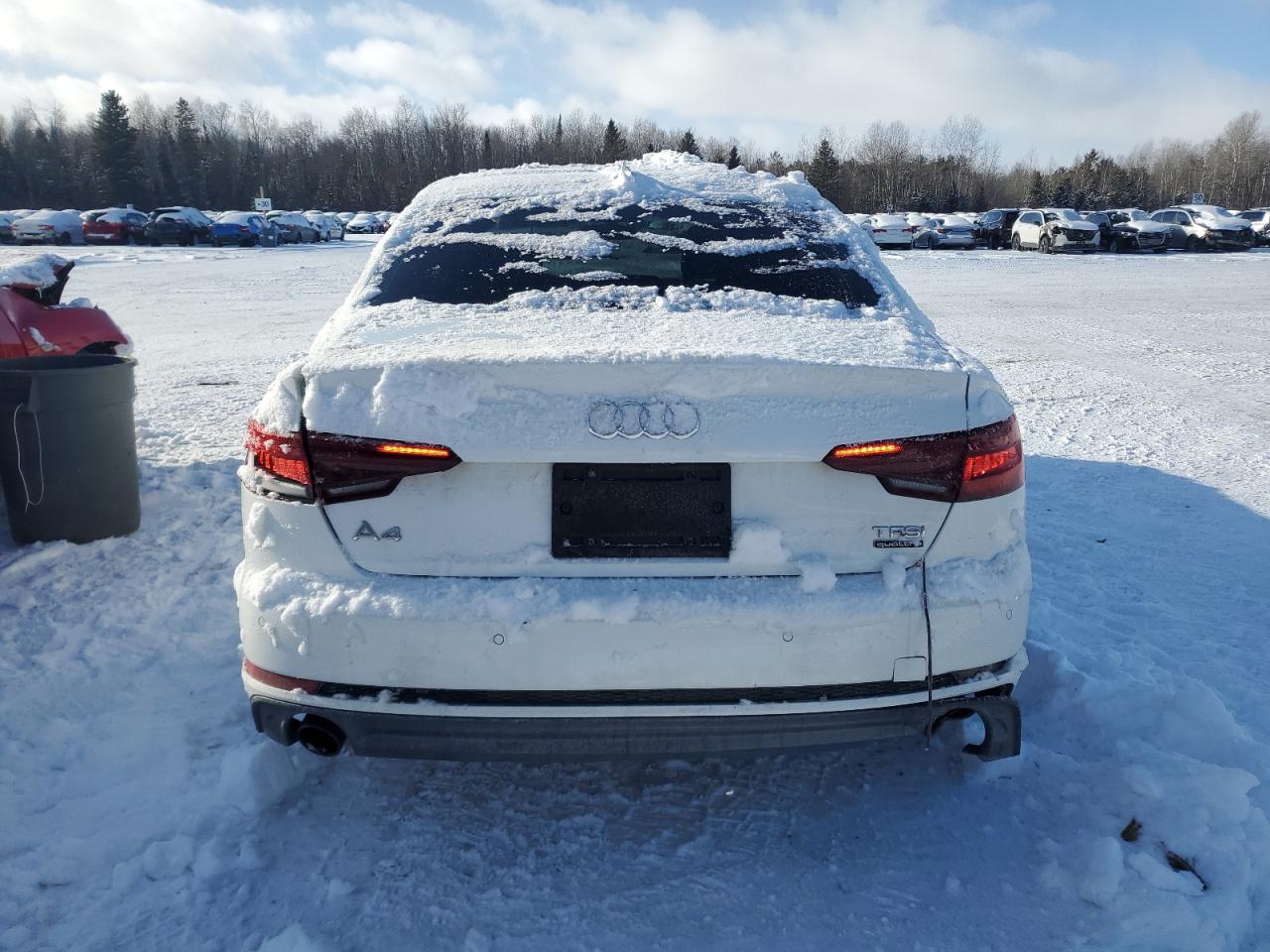 2018 Audi A4 VIN WAUANAF45JN008747 Copart auction photo, front end / side damage thumbnail 6