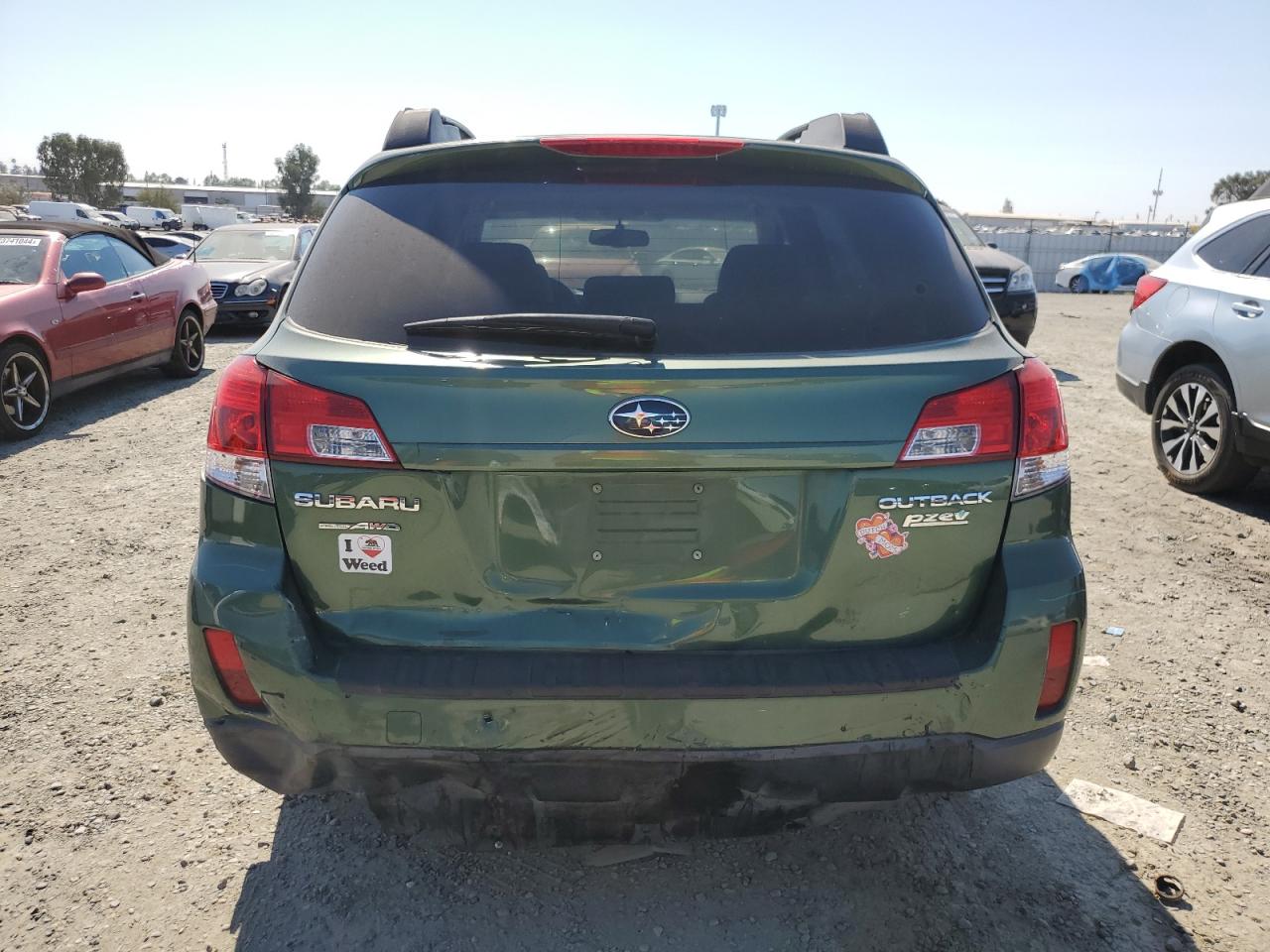 2010 Subaru Outback VIN 4S4BRBFC8A3321064 Copart auction photo, rear end damage thumbnail 6