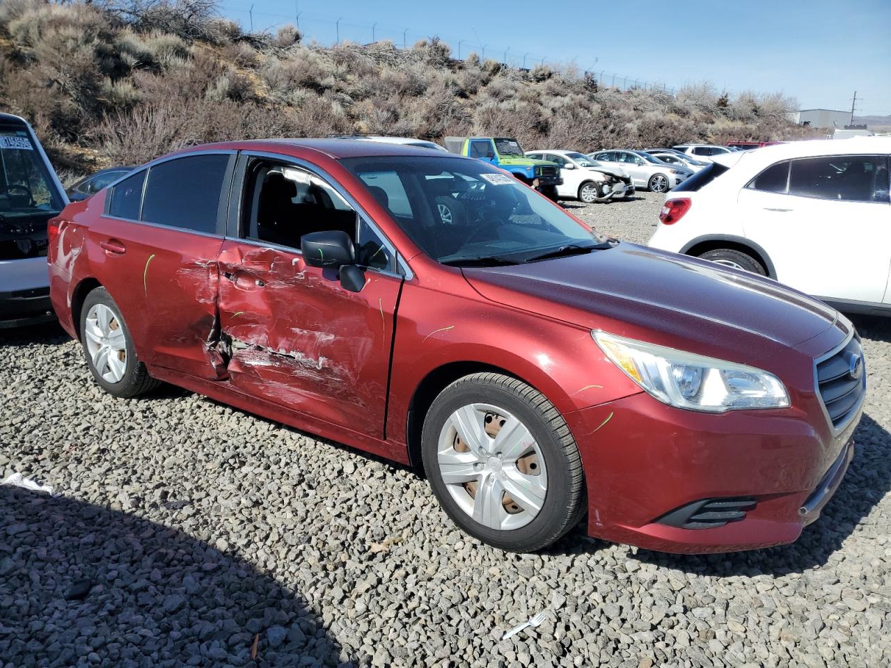 2015 Subaru Legacy VIN 4S3BNBA61F3012092 Copart auction photo, side damage thumbnail 4