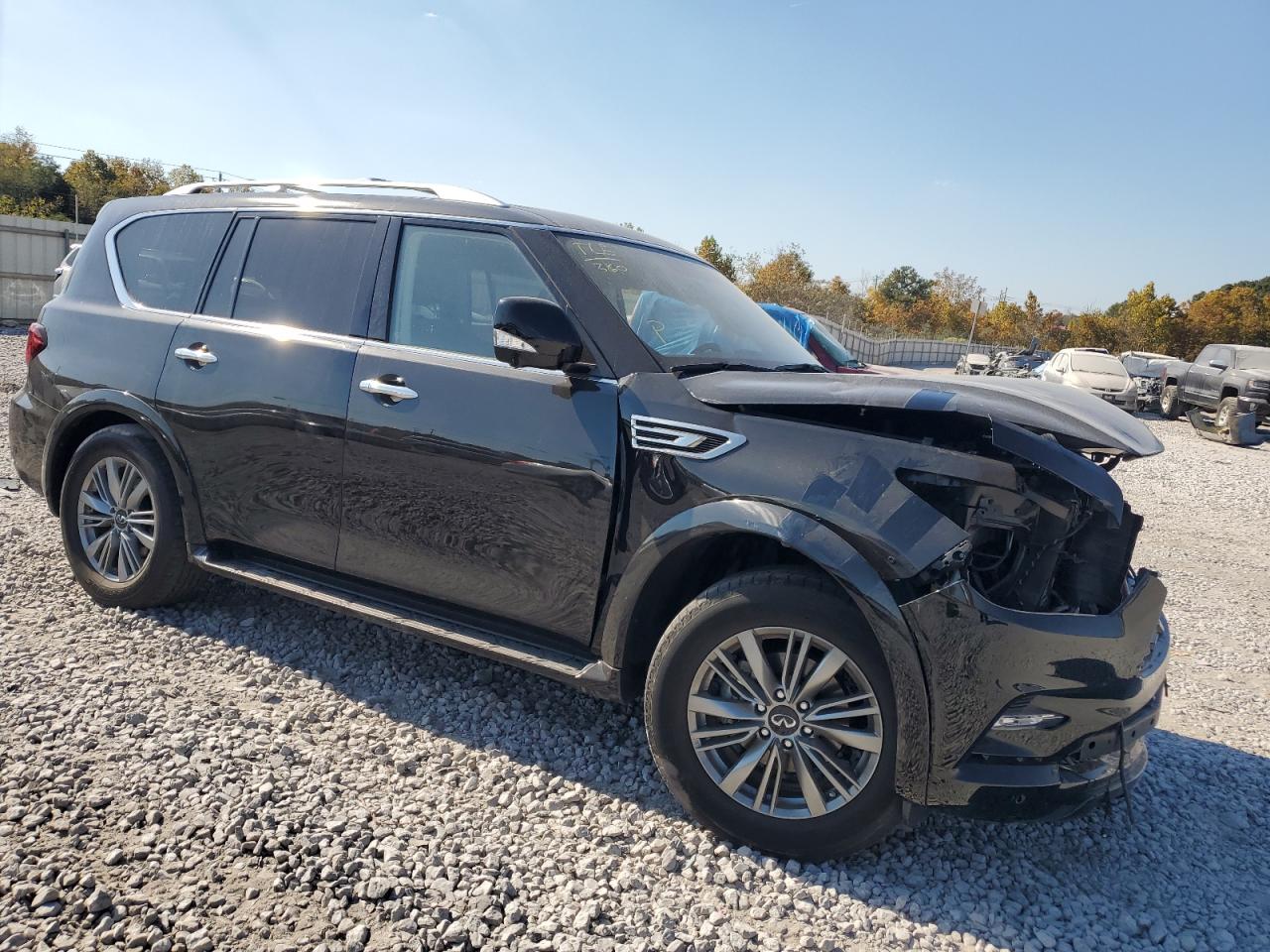 2021 Infiniti QX80 VIN JN8AZ2AF0M9716752 Copart auction photo, front end damage thumbnail 4