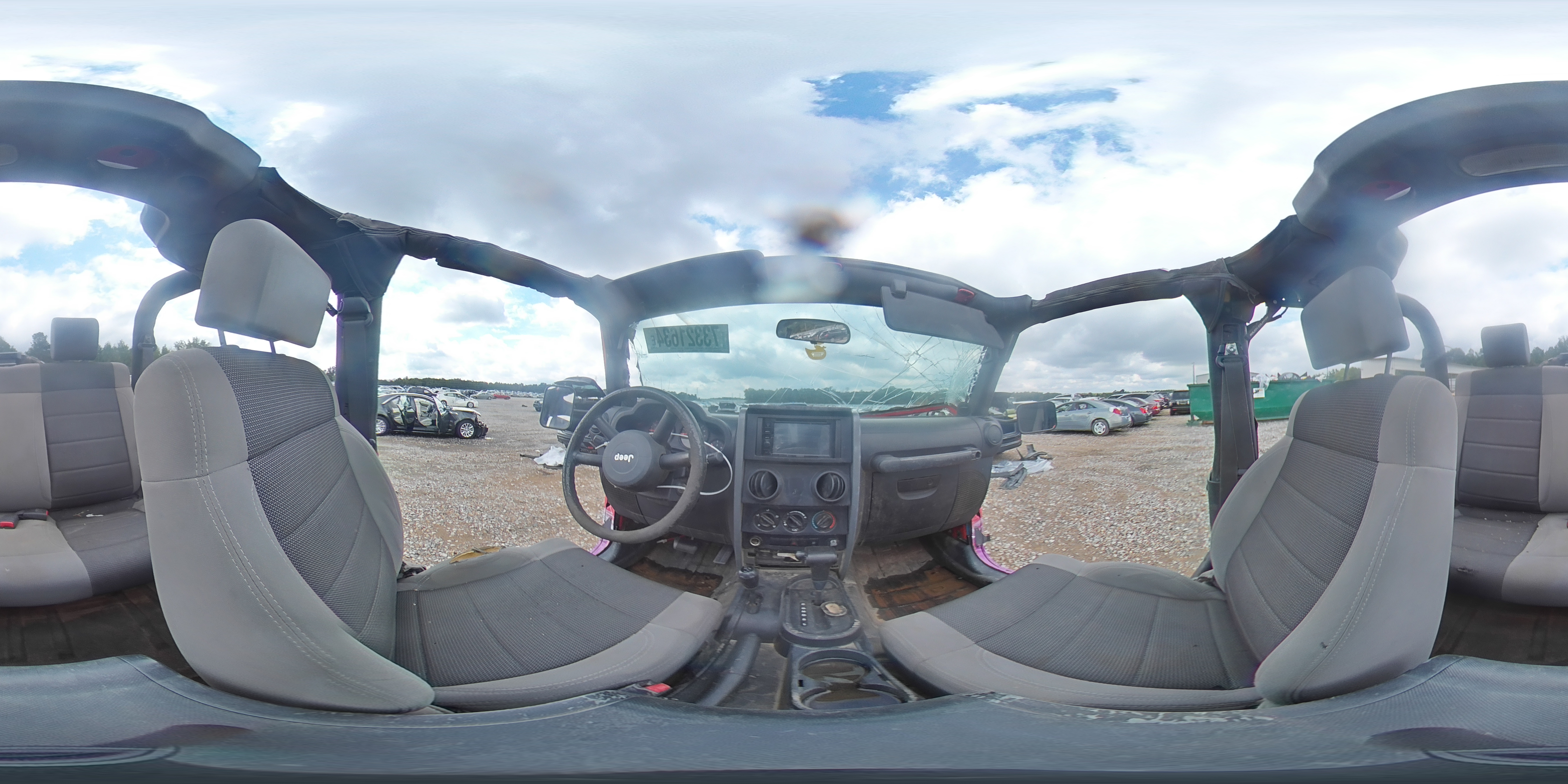 2007 Jeep Wrangler VIN 1J4FA24187L153671 Copart auction photo, rollover damage thumbnail 13