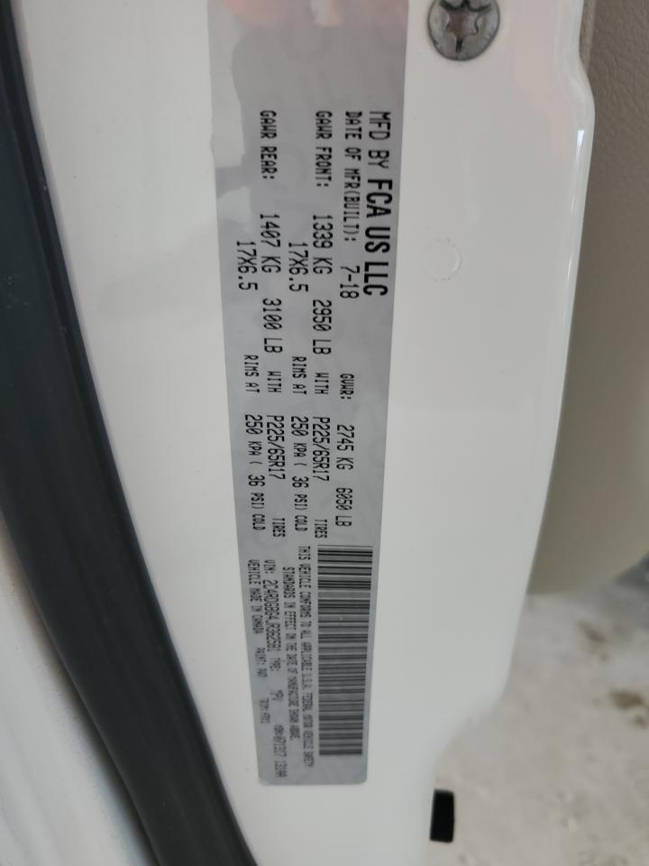 2018 Dodge Caravan VIN 2C4RDGBG4JR362581 Copart auction photo, front end / rear end damage thumbnail 13