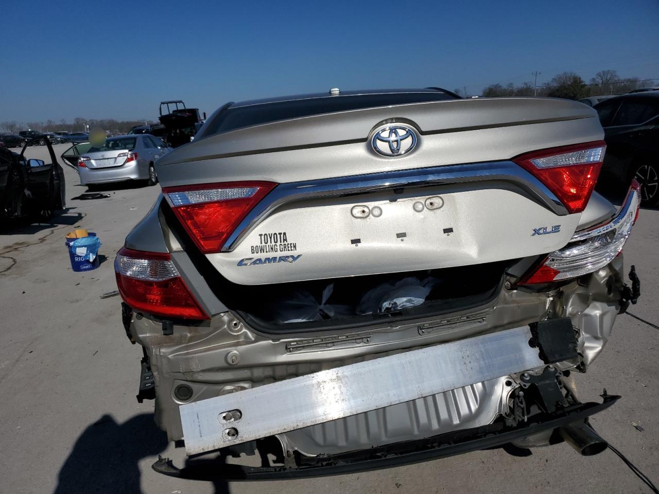 2015 Toyota Camry VIN 4T4BF1FK3FR474713 Copart auction photo, rear end damage thumbnail 6
