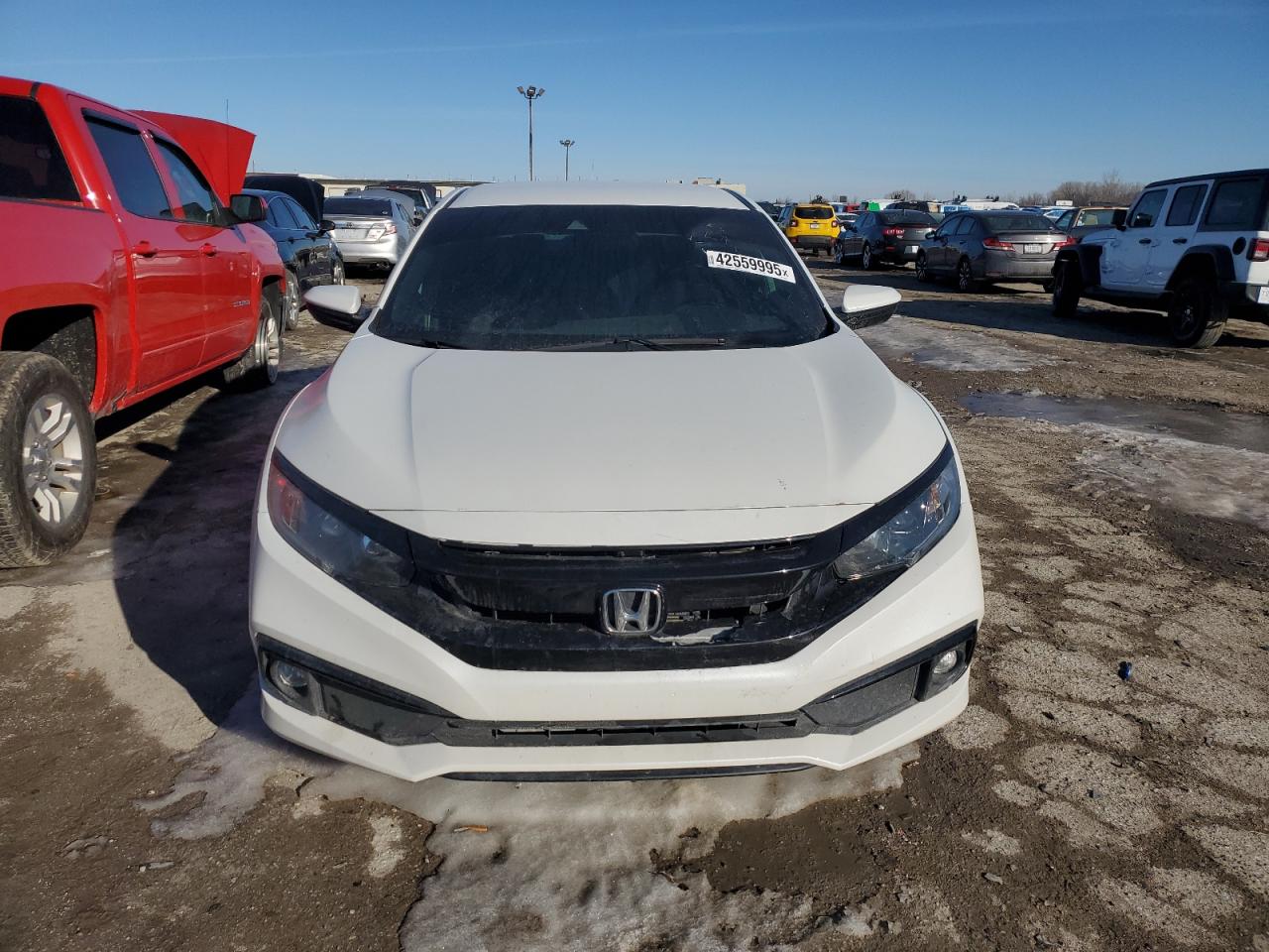 2020 Honda Civic VIN 19XFC2F83LE028865 Copart auction photo, rear end / front end damage thumbnail 5