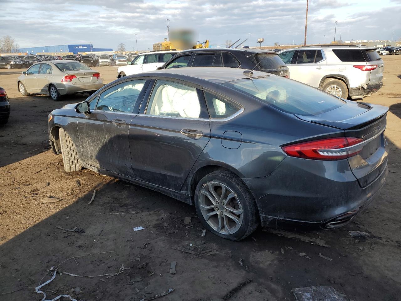 2017 Ford Fusion VIN 3FA6P0T96HR156089 Copart auction photo, front end damage thumbnail 2